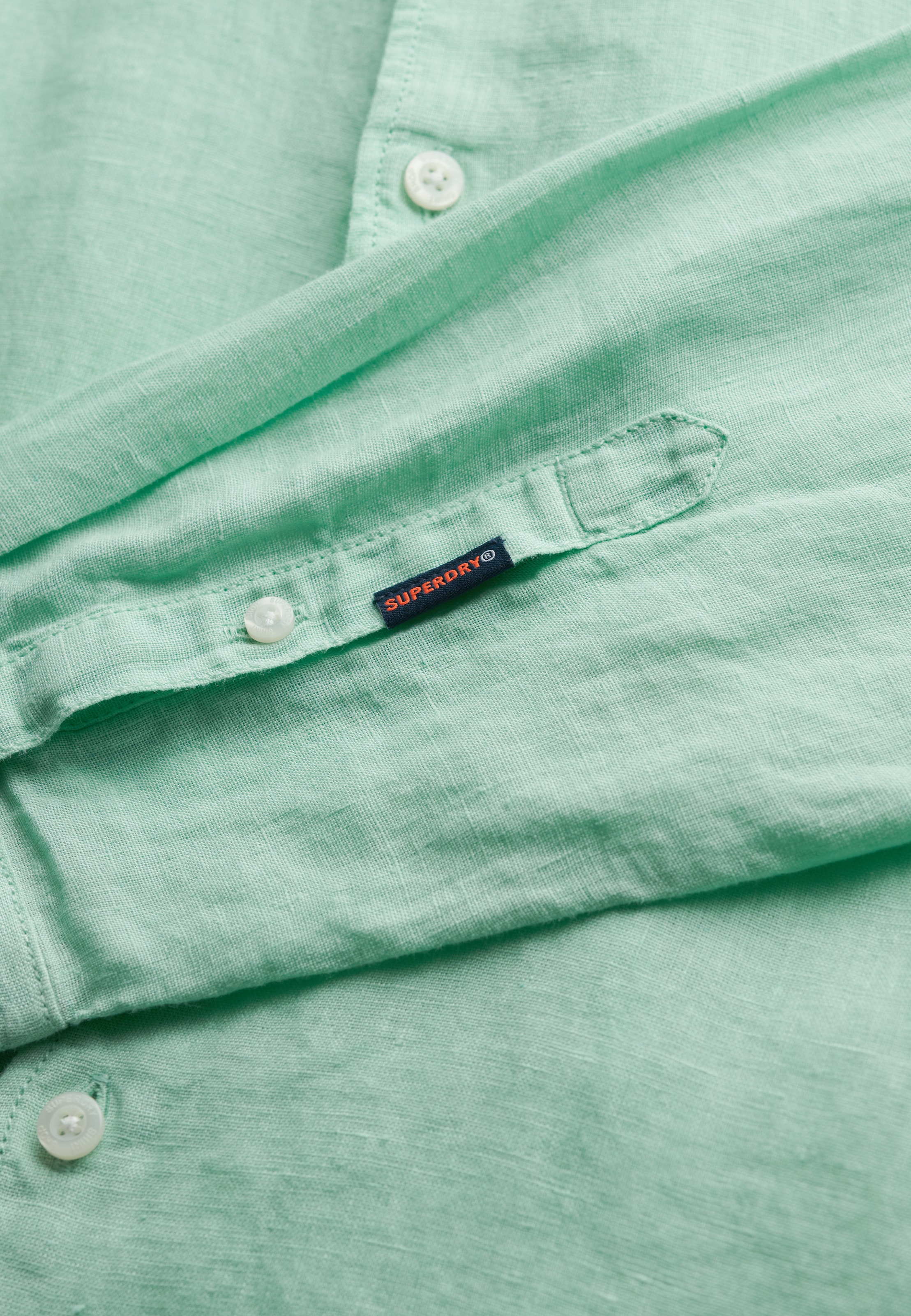 Superdry Langarmhemd »VACATION L/S LINEN SHIRT«