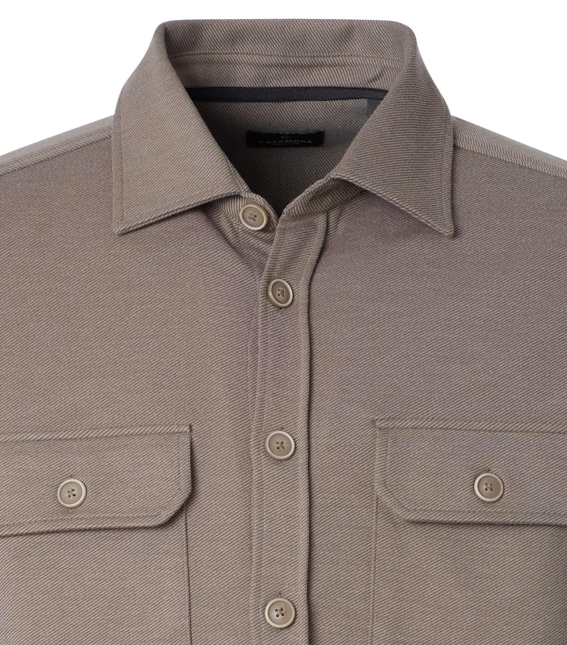 CASAMODA Langarmhemd »CASAMODA Hemdjacke uni«