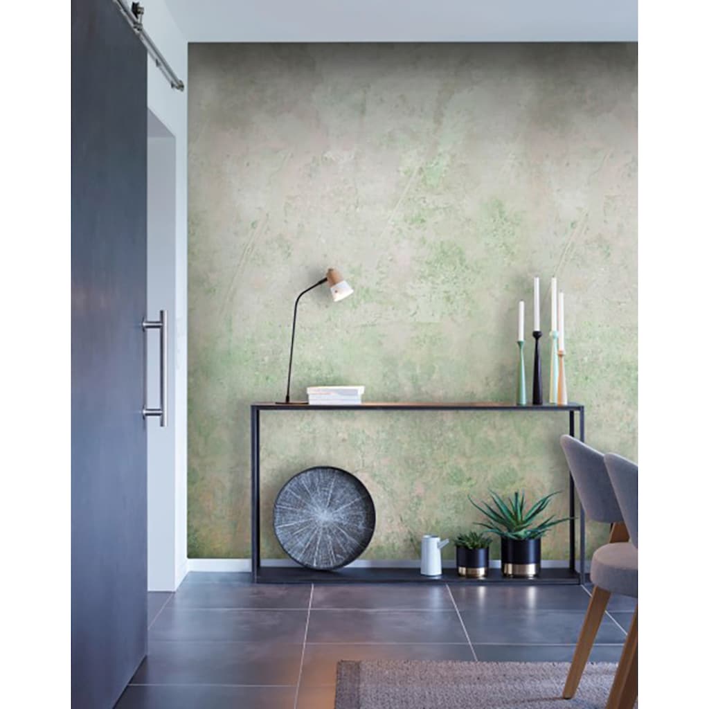 Art for the home Fototapete »Beton grün«