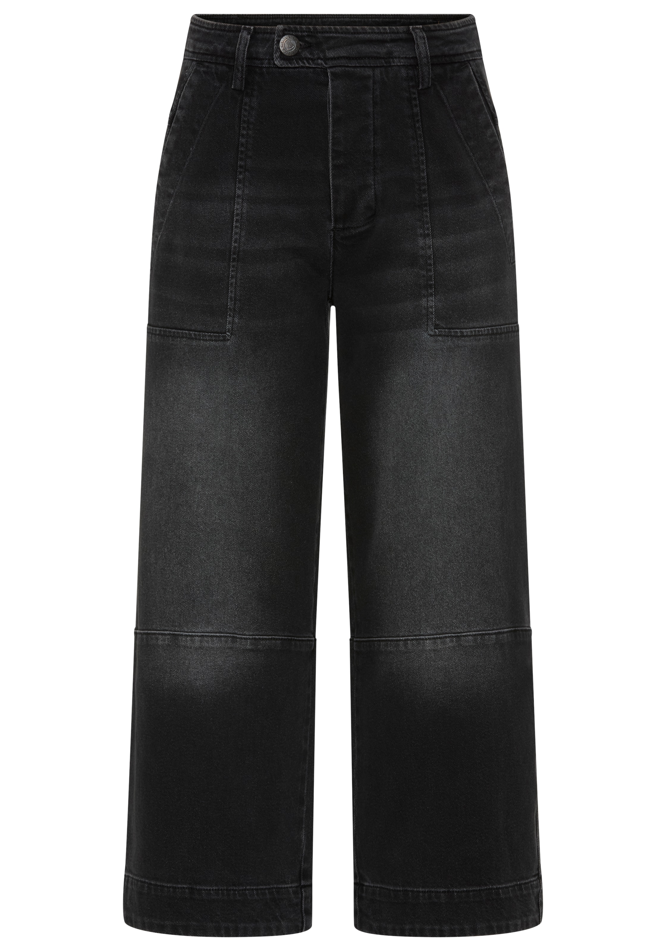 Herrlicher Loose-fit-Jeans »Soul II Denim Black« in 7/8-Länge, hoher Bund