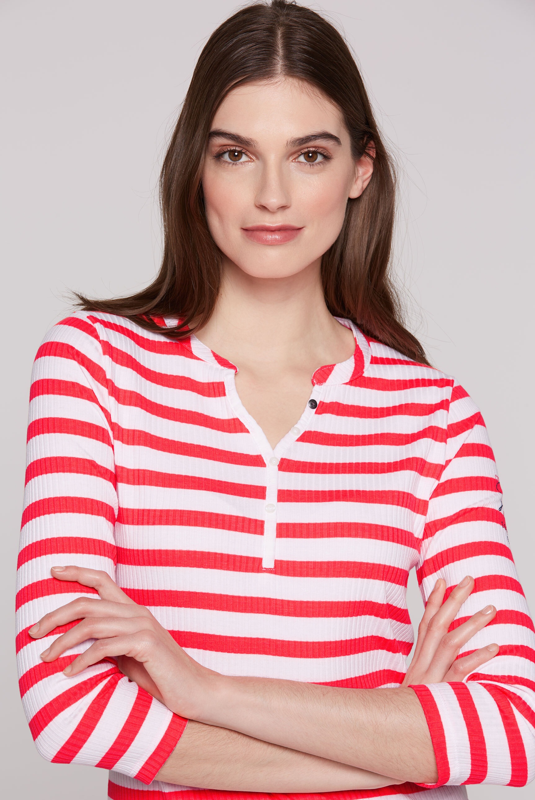 SOCCX 3/4-Arm-Shirt, mit längerer Rückenpartie