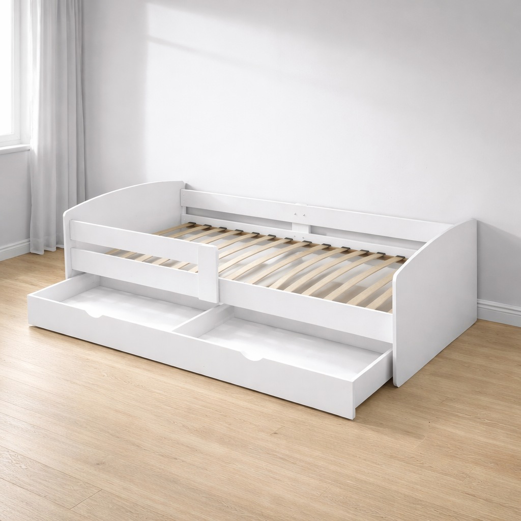 OTTO home Stauraumbett »Cocolino, Daybett, Stauraumbett, Kinderbett, Einzelbett, Funktionsbett« mit Lattenrost, ausziehbarer Schublade, Liegefläche 90 x 200 cm