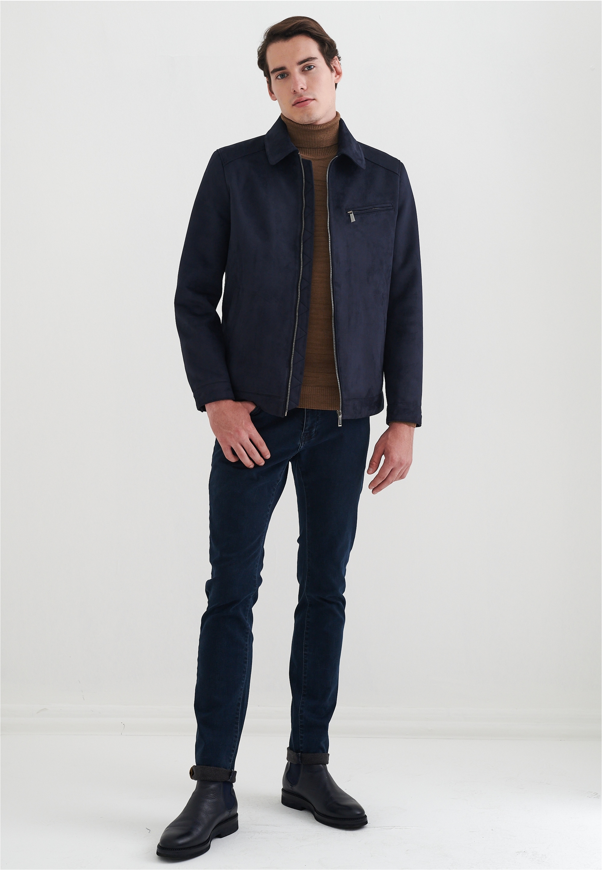 Pierre Cardin Outdoorjacke, in tollem Leder-Look