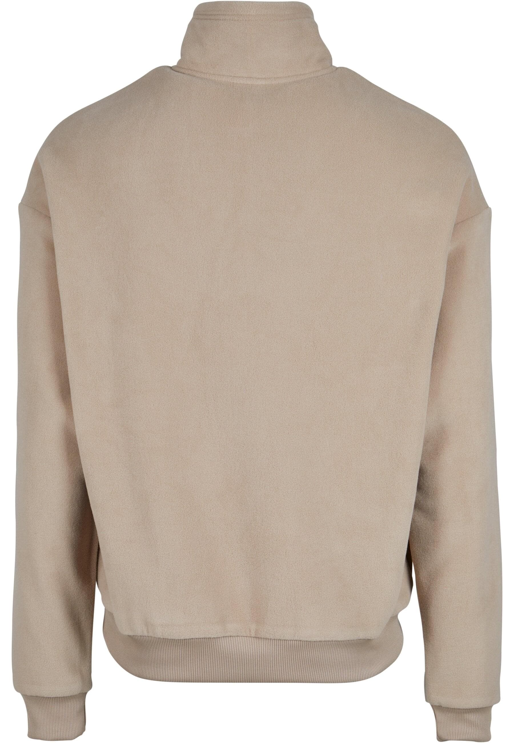 URBAN CLASSICS Rundhalspullover »Urban Classics Herren Basic Polar Fleece Troyer«, (1 tlg.)