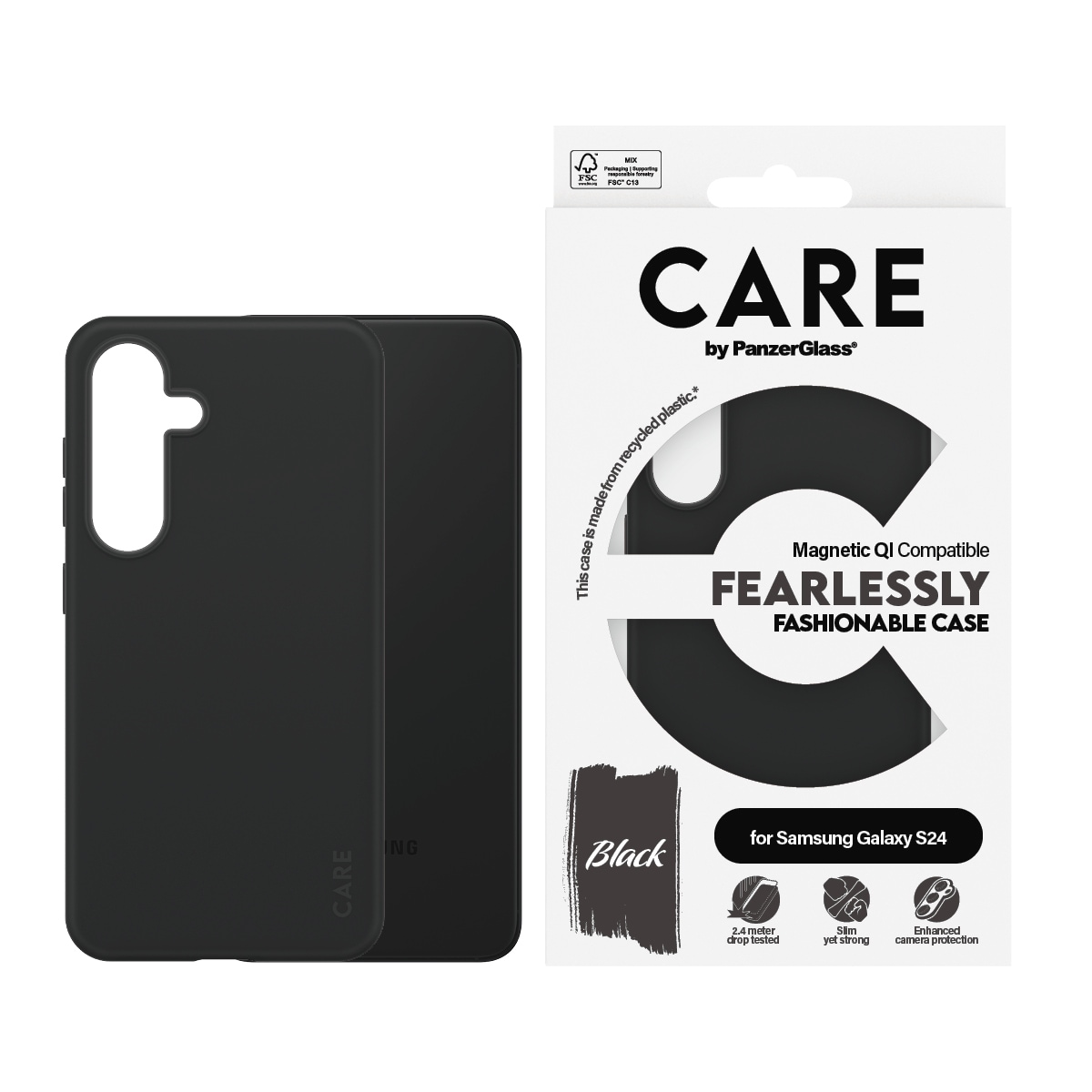 Handyhülle »Magnetic QI Compatible Fearlessly Fashionable Case für Samsung S24«,...