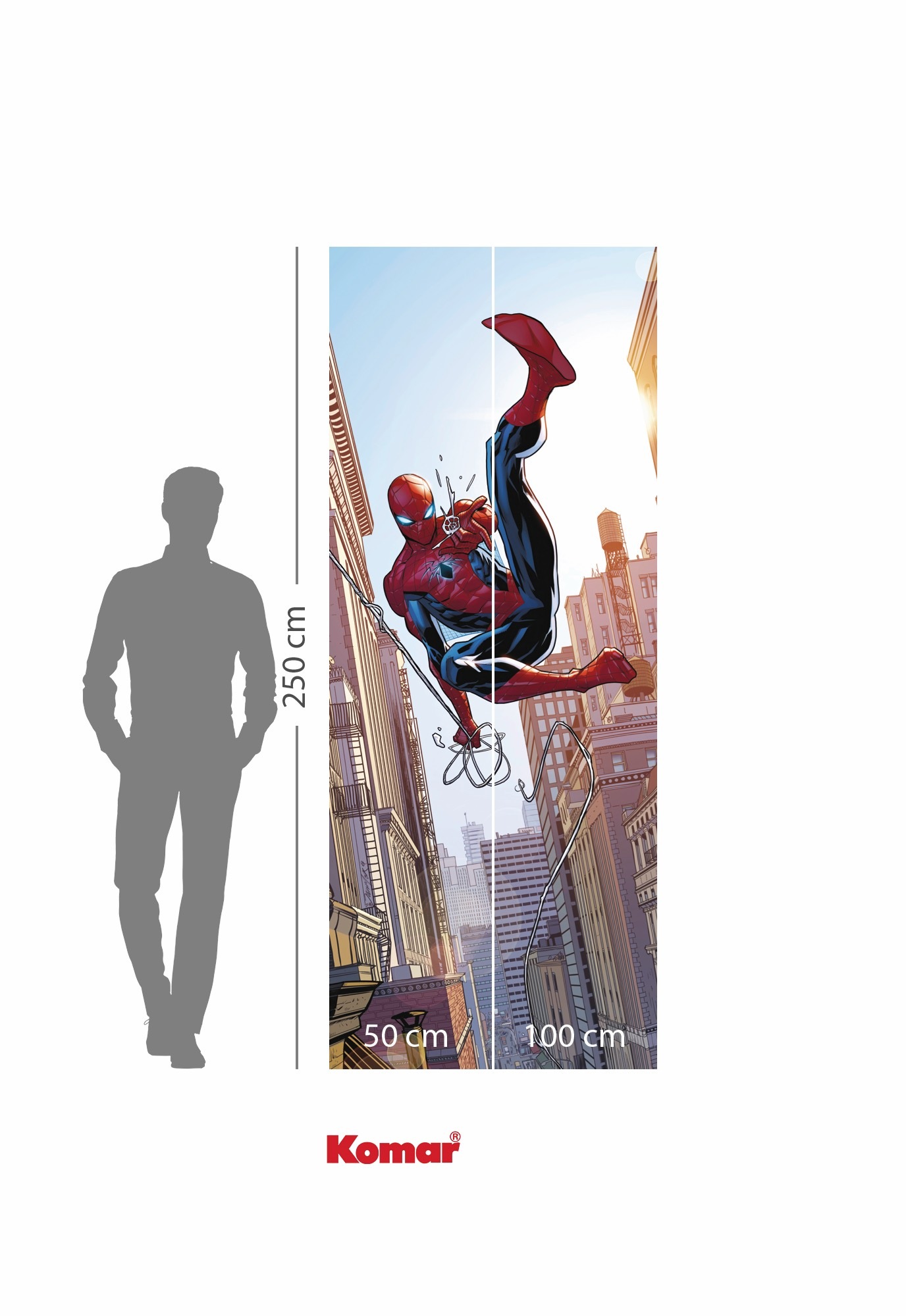 Komar Kindertapete »Marvel Spider-Man Swinging«, bedruckt