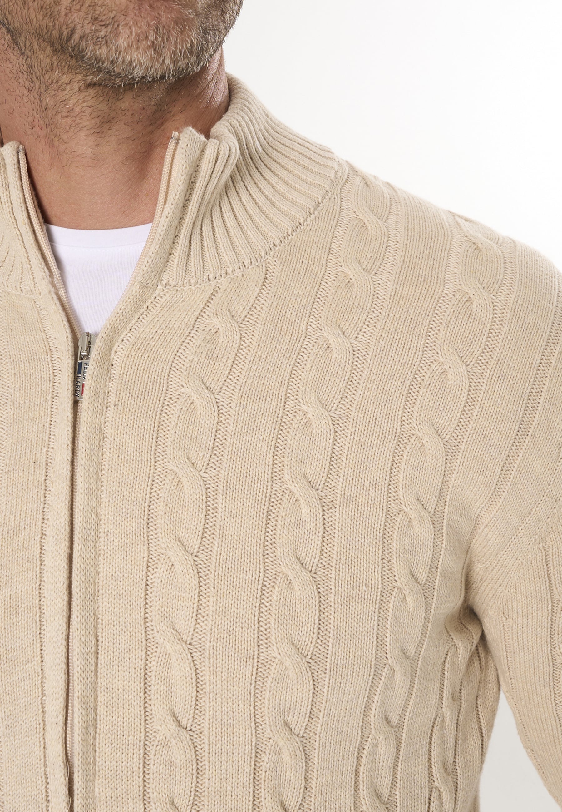 Felix Hardy Strickjacke »Strickjacke mit Zopfmuster«