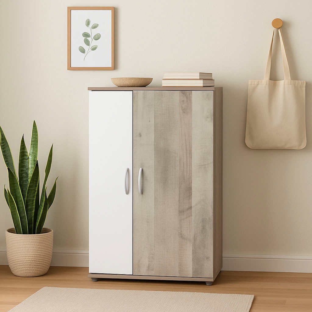 Home affaire Mehrzweckschrank »Wien« H/B/T ca. 121/70/35 oder 160/70/35,  Mehrzweckschrank, Melamin-Oberfläche, Einlegeböden höhenverstellbar