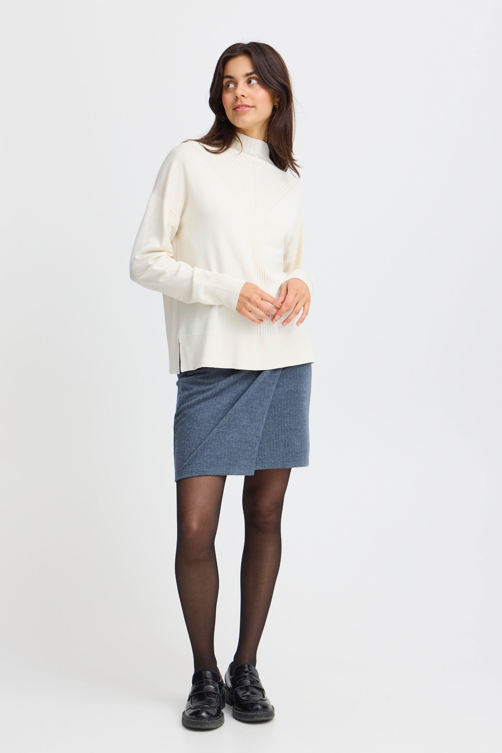 fransa Strickfleece-Pullover »Strickpullover FRALMA PU 9«
