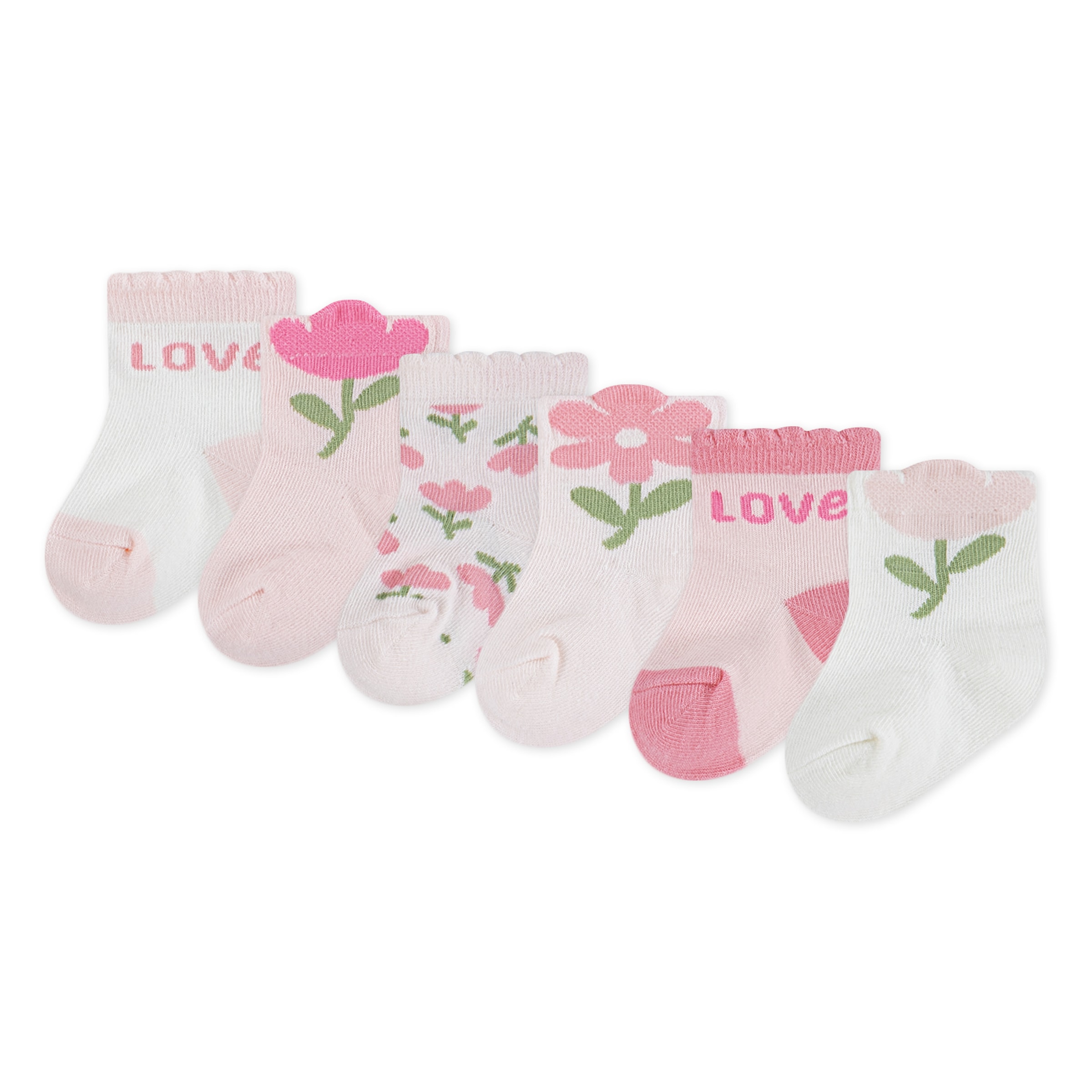 HUGGIES babywear Socken "HGHG 6PK SOCK" Packung, 6 Paar tlg. mit Stickereie günstig online kaufen