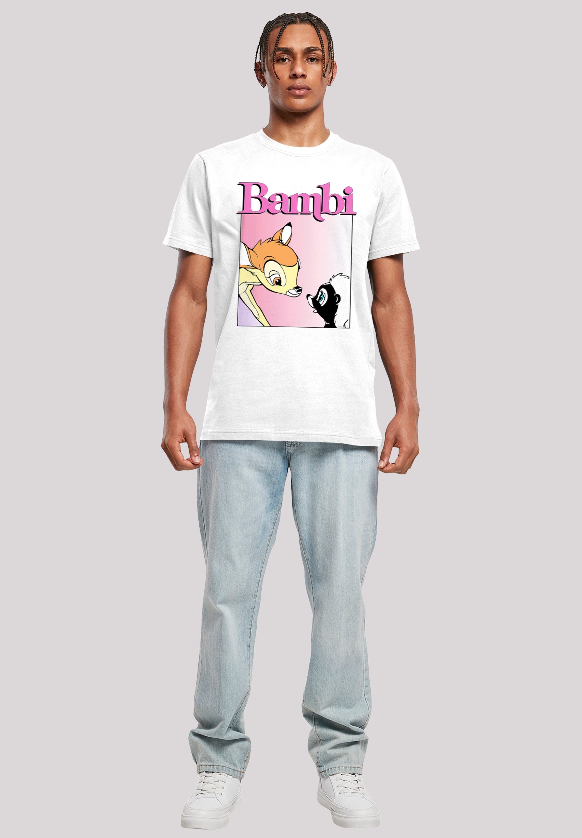 F4NT4STIC T-Shirt »Disney Bambi Nice To Meet You«, Herren,Premium Merch,Regular-Fit,Basic,Bedruckt