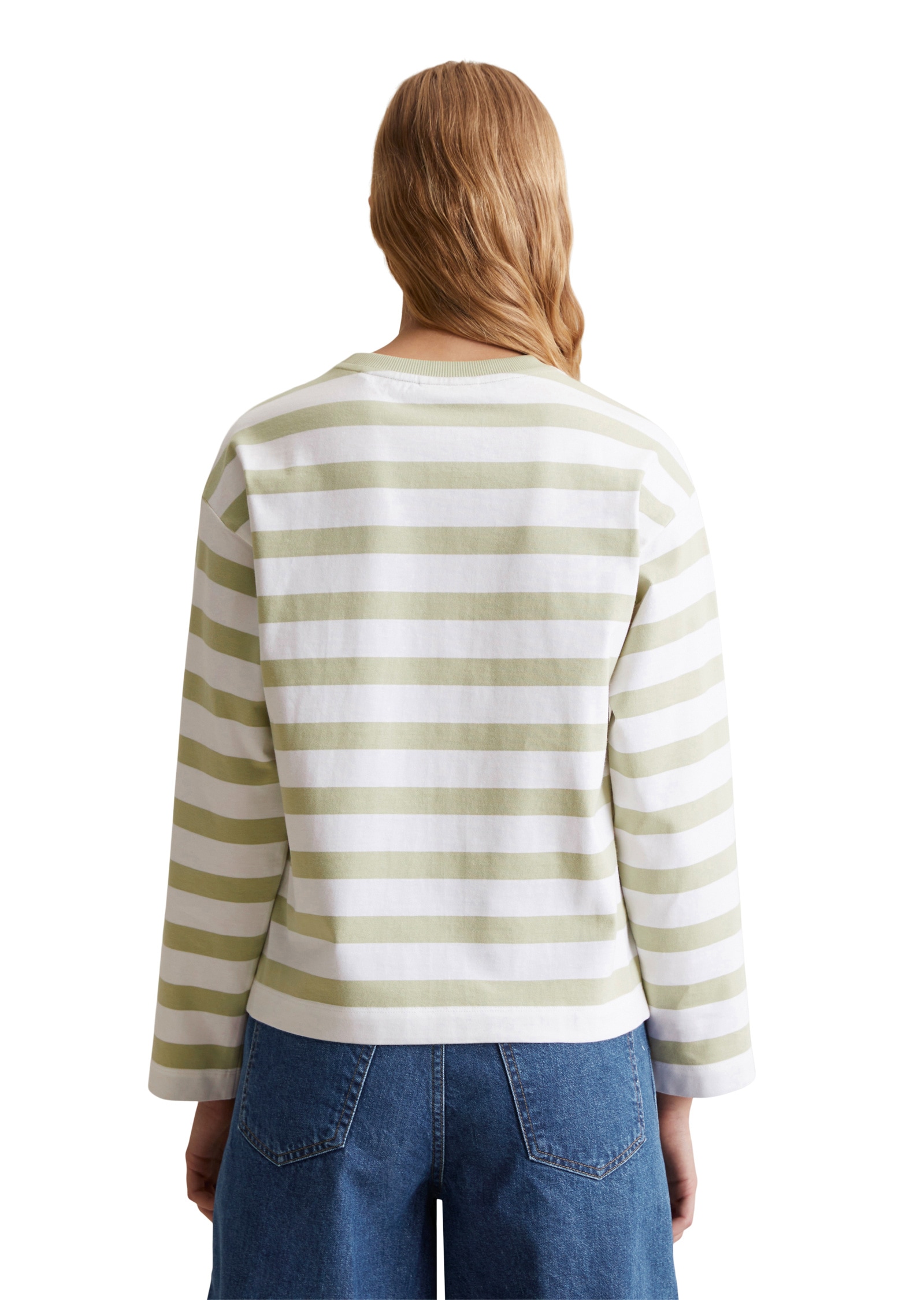 Thumbnail - Marc OPolo DENIM Langarmshirt "aus garngefärbtem Heavy Jersey"