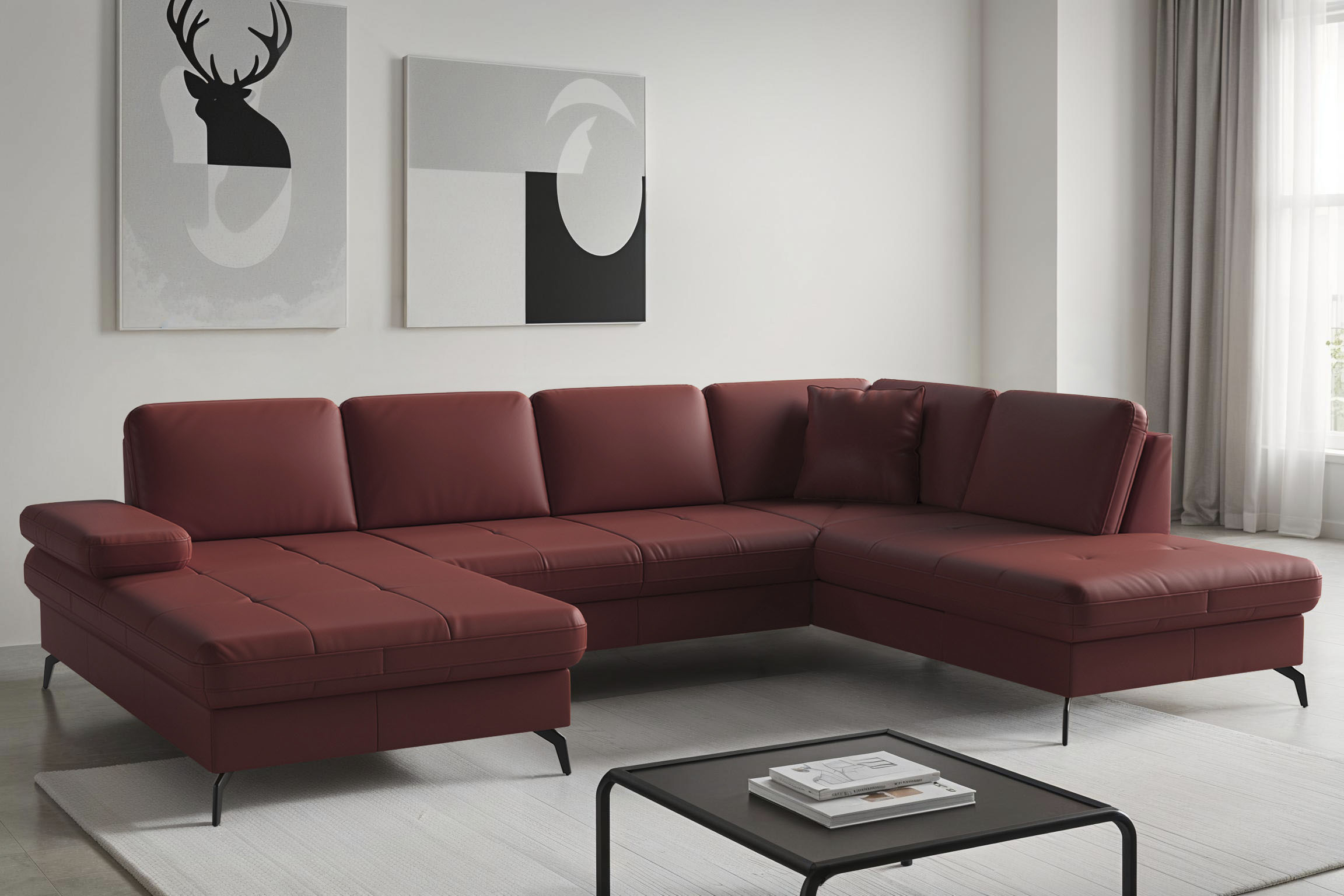 sit&more Wohnlandschaft "Morris Jubi, Breite 300 cm" mit Armteilfunktion, optional mit Schlaffunktion