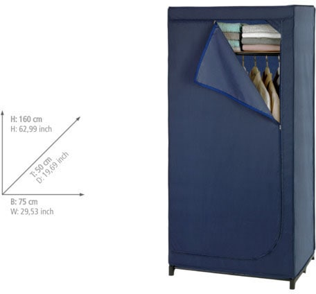 WENKO Kleiderschrank »Business«, Polyester-Qualität, Höhe BAUR Ablage, mit 160 | cm