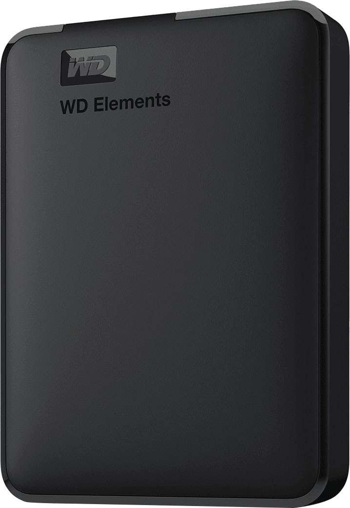 WD externe HDD-Festplatte "Elements Portable", 1 TB, Lesegeschwindigkeitmaximal 5000 MB/s, schwarz, Festplatten