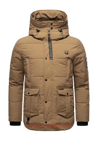 Outdoorjacke »Admaroo«, mit Kapuze, Stylische Winterjacke mit Teddyfell-Innenfutter