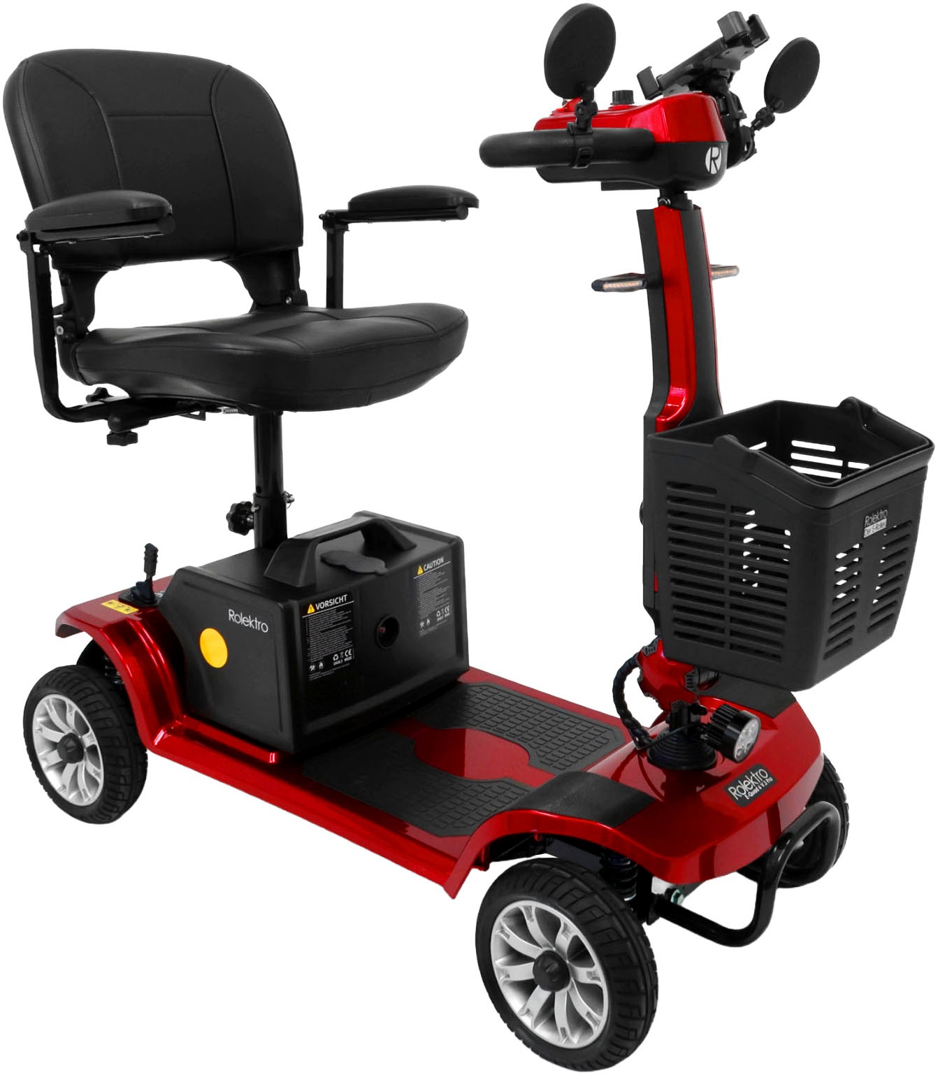 ROLEKTRO Elektromobil "E-Quad 6 V.3 Pro, Rot, 24V-20Ah Lithium-Akku, 300 Watt", B:50cm H:92cm L:110cmrot, Elektromobile