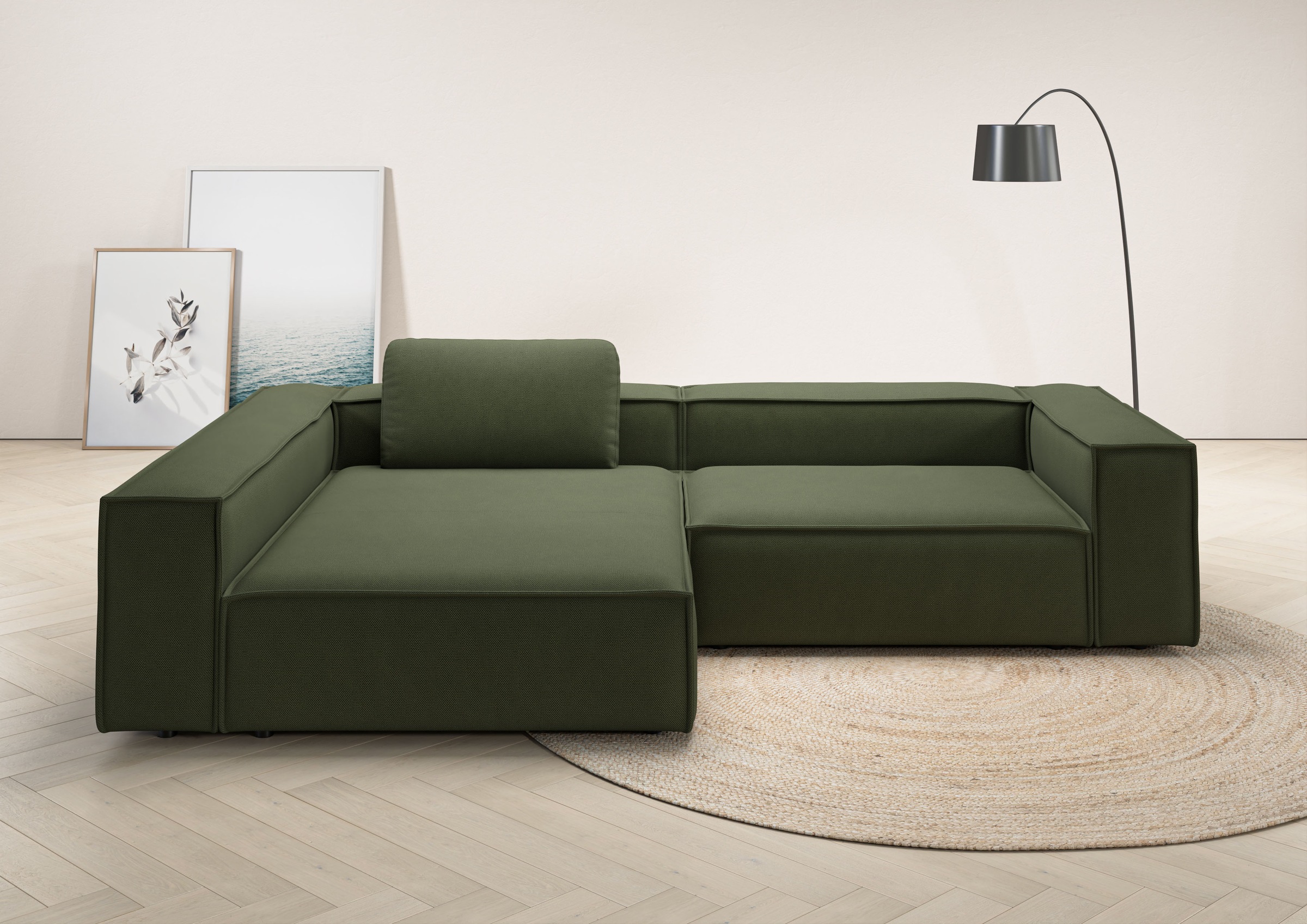 Places of Style Ecksofa "Watertown, moderne XXL L-Form, 306 cm breit", Komf günstig online kaufen