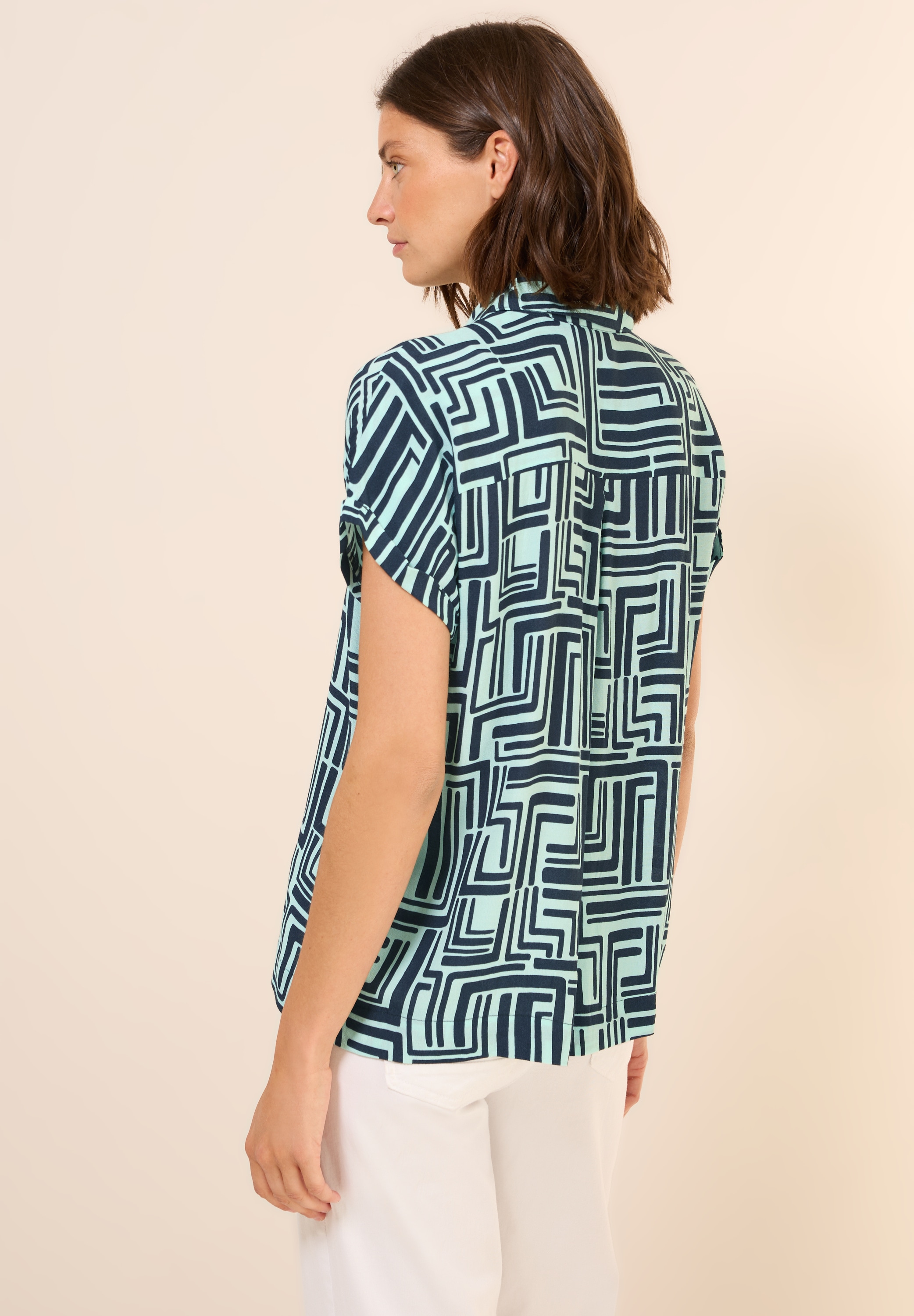Cecil Hemdbluse, mit Seitlichen Einschlitzen am Saum