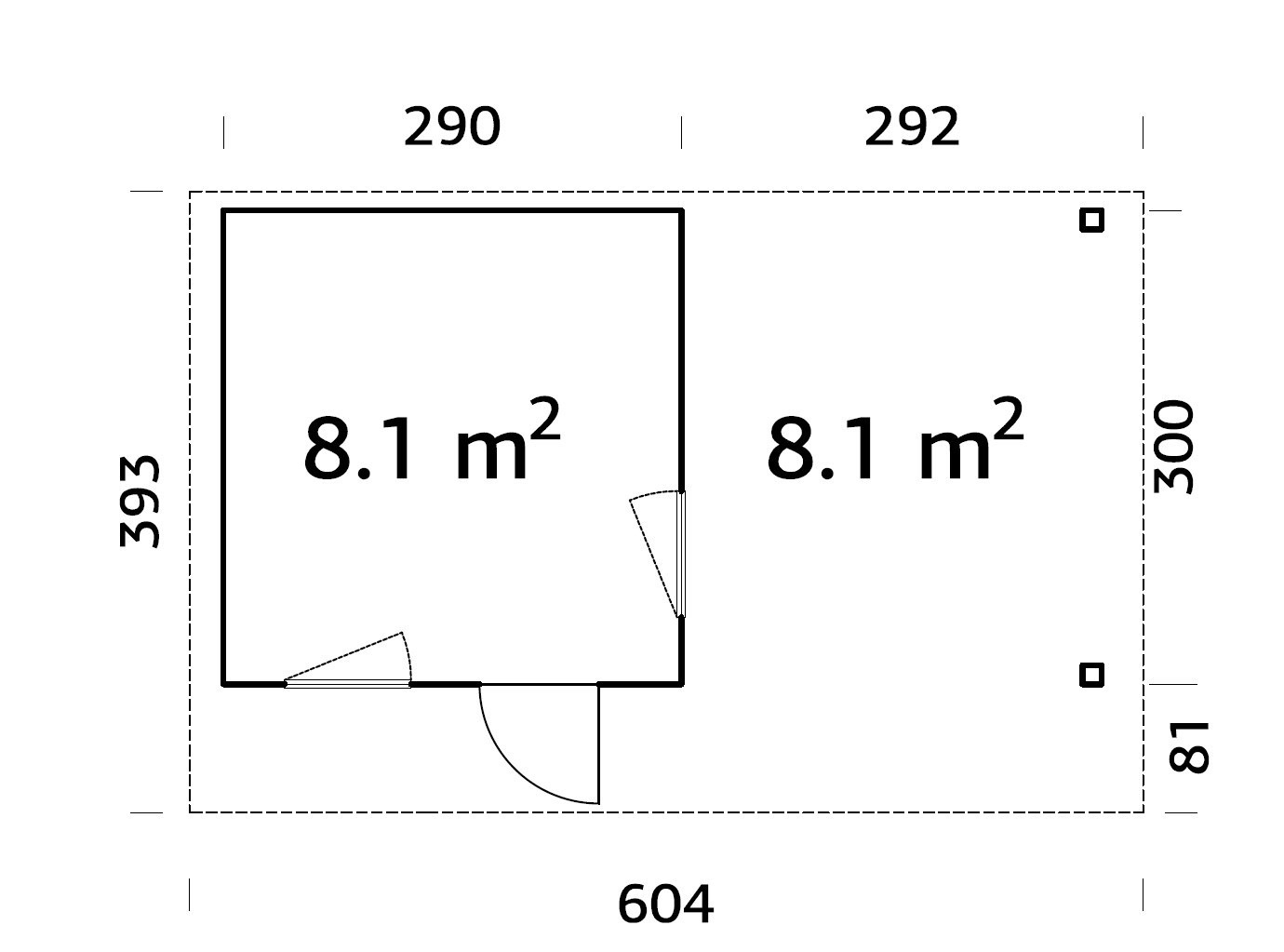 Palmako Gartenhaus »Grace« verschiedene Farben