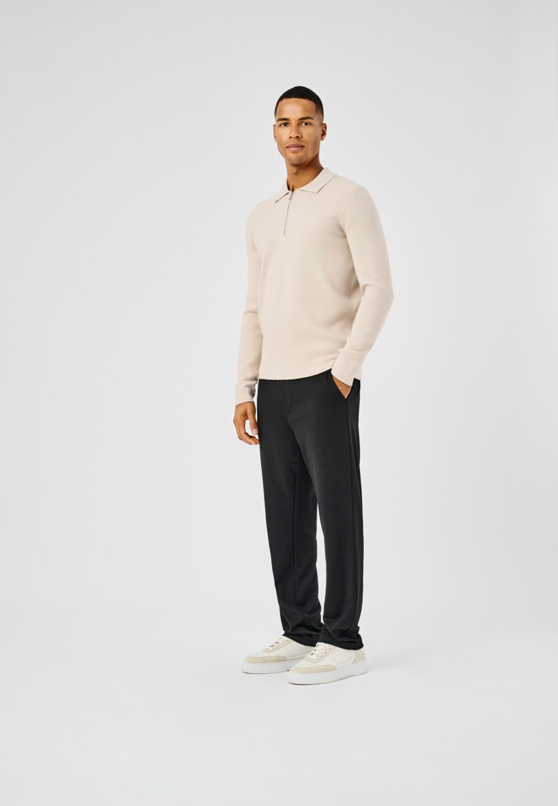 ONLY & SONS Polokragenpullover »ONSCOOPER REG LS 12 HALF ZIP POLO«