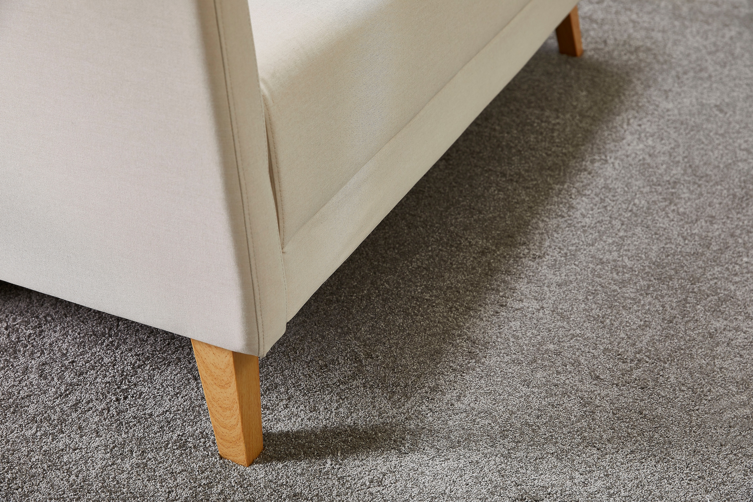 Andiamo Teppichboden »Genua, Kräuselvelours, Made in Netherlands«, rechteckig, 1,5 mm Höhe, Uni-Farben, Breite 400 cm, sehr weicher Flor, Schlafzimmer, Wohnzimmer