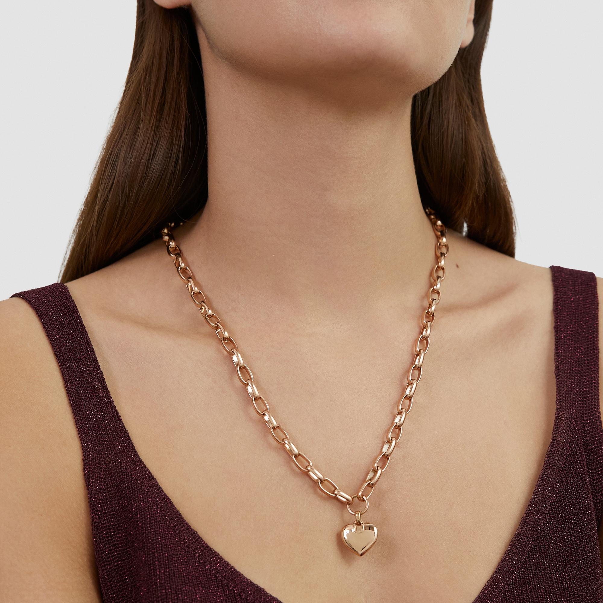 s.Oliver Kette mit Anhänger »Chunky Heart, Herz«