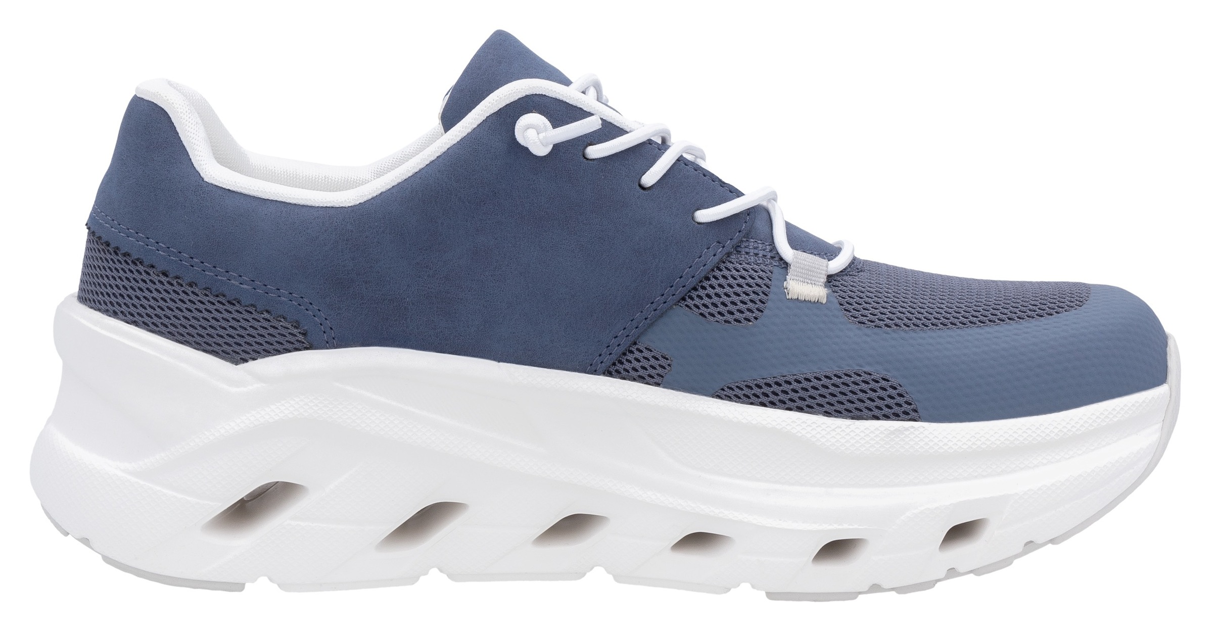 RIEKER Sport Plateausneaker, Slip-on Sneaker, Halbschuh, Freizeitsneaker mit MemoSoft-Innensohle