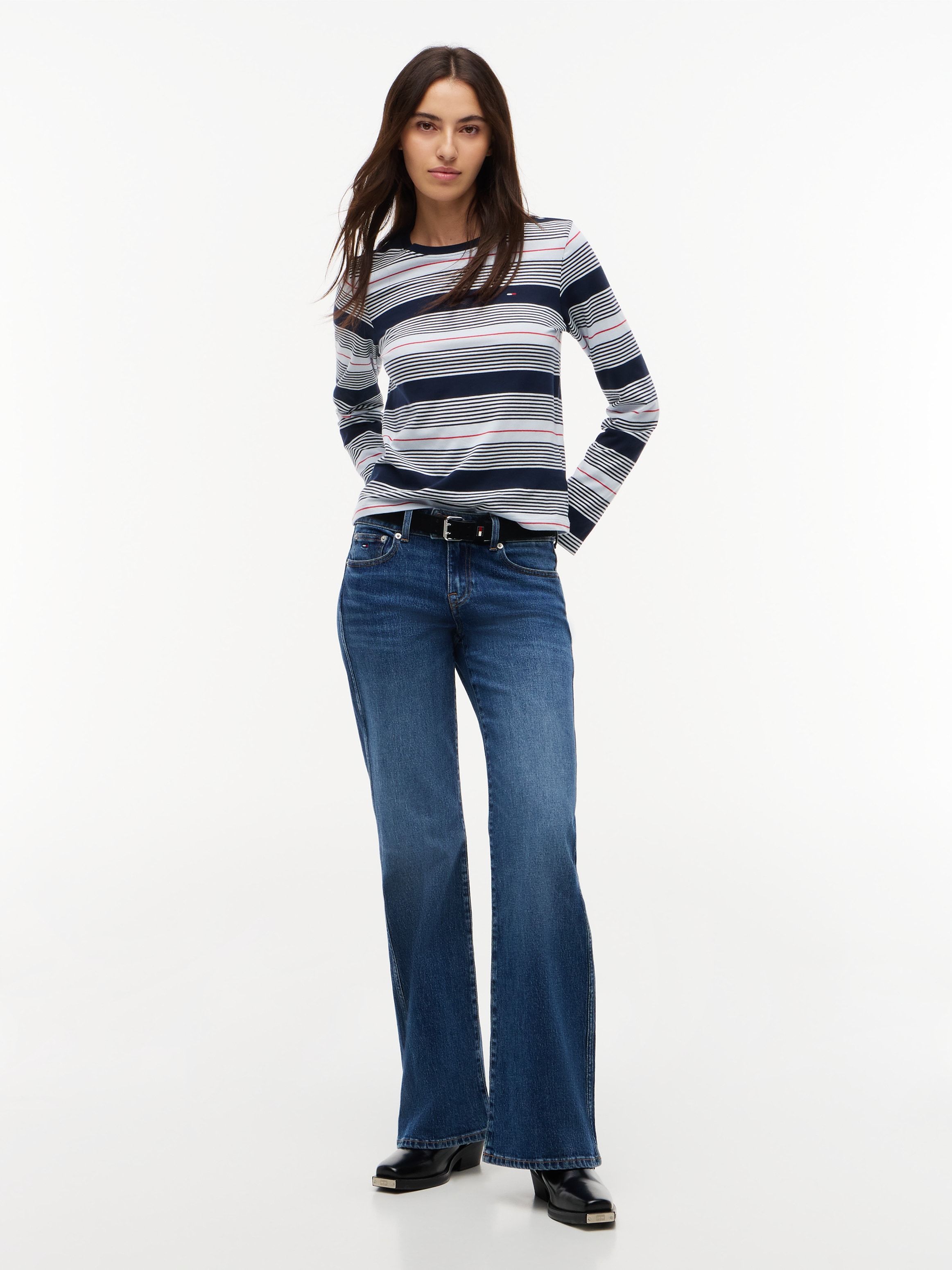 Tommy Jeans Bootcut-Jeans »SIA LOW RISE BOOTCUT BJ0155« Baumwollmischung