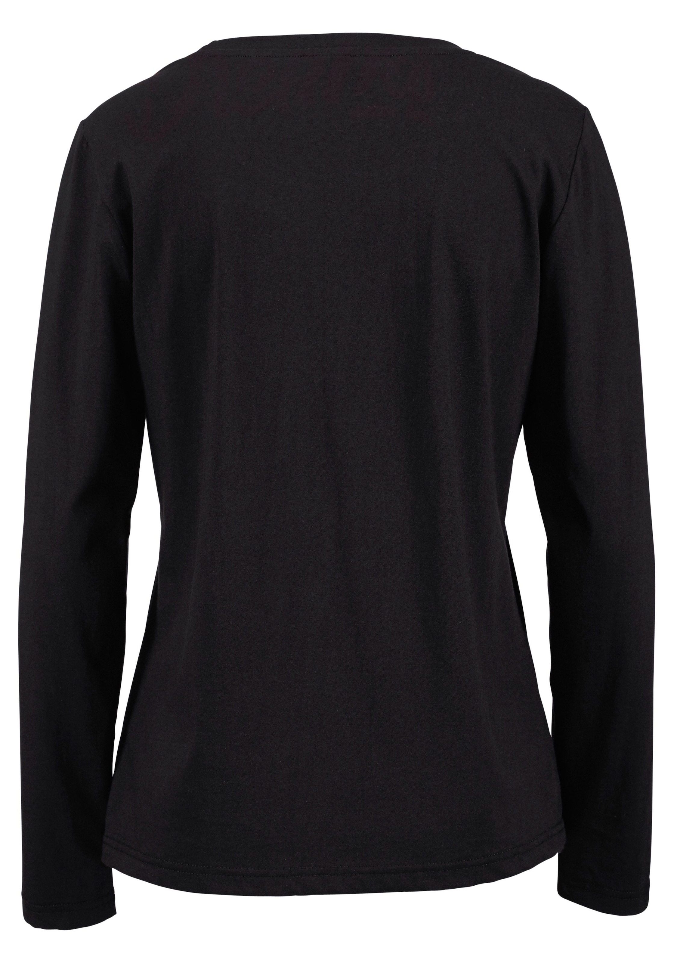 Vivance Dreams Pyjama, (Set, 3 teilig), mit Frontschriftzug