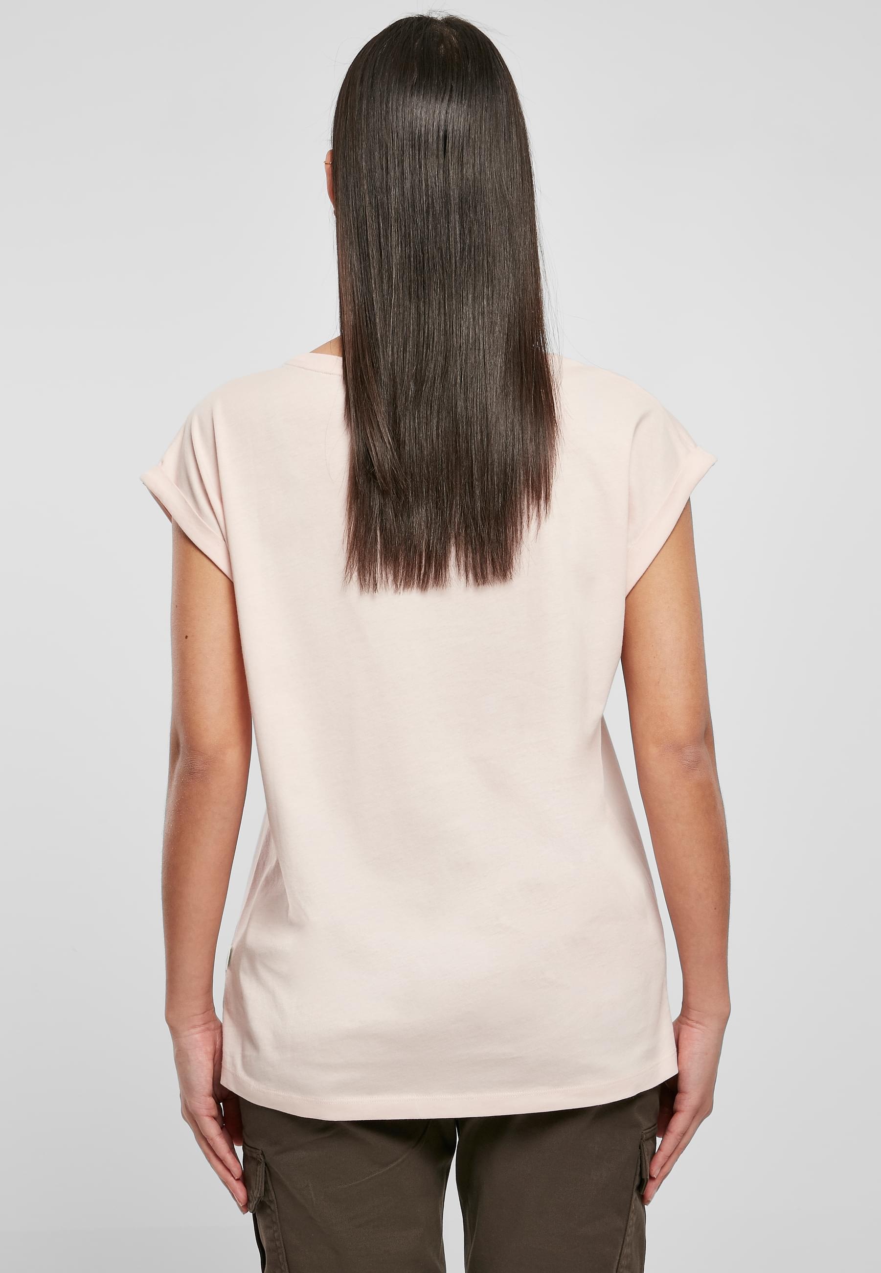 URBAN CLASSICS Kurzarmshirt »Urban Classics Damen Ladies Organic Extended Shoulder Tee«, (1 tlg.)