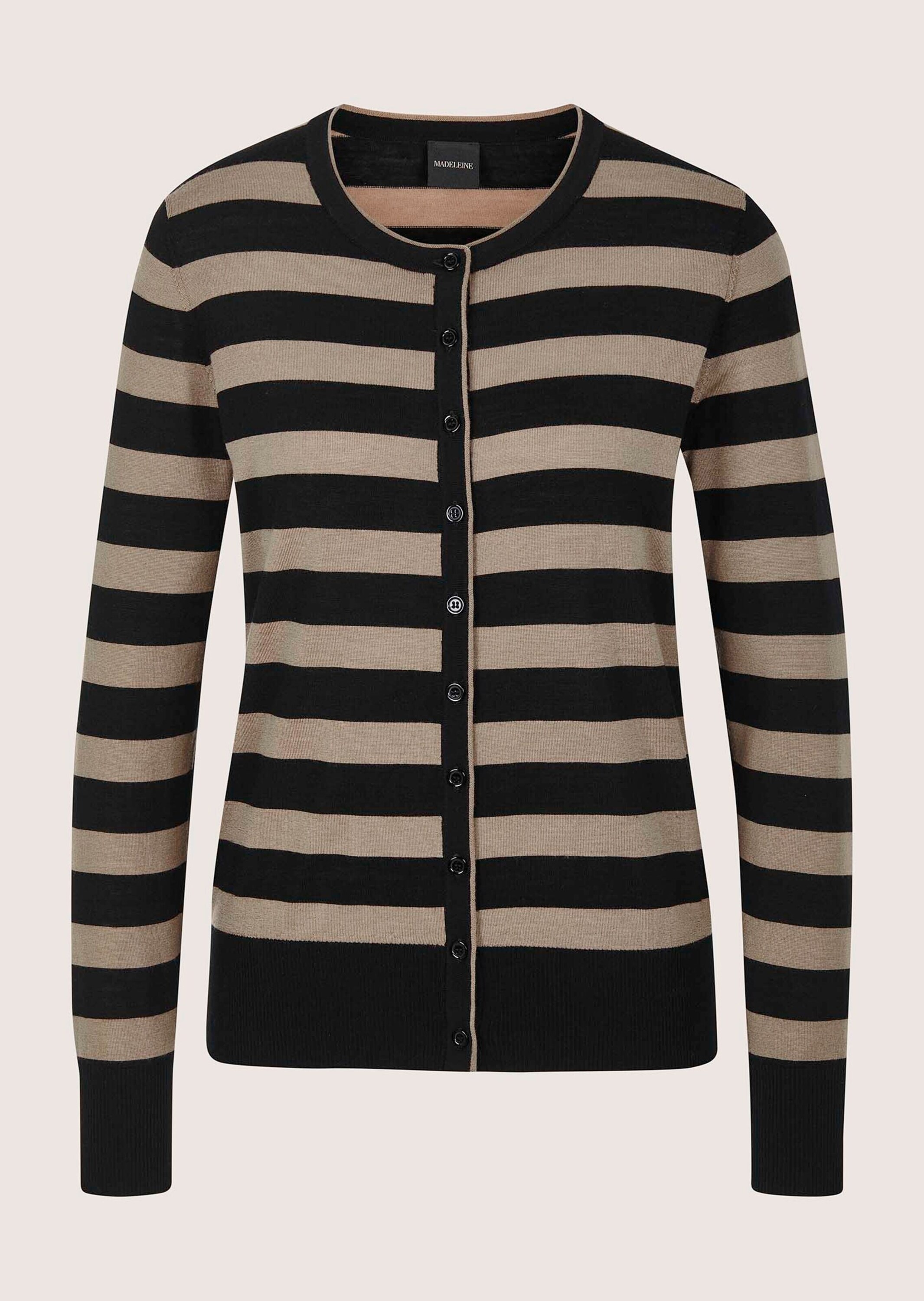 MADELEINE Strickjacke "Strickjacke Langarm Cardigan mit Streifen, Schurwoll günstig online kaufen