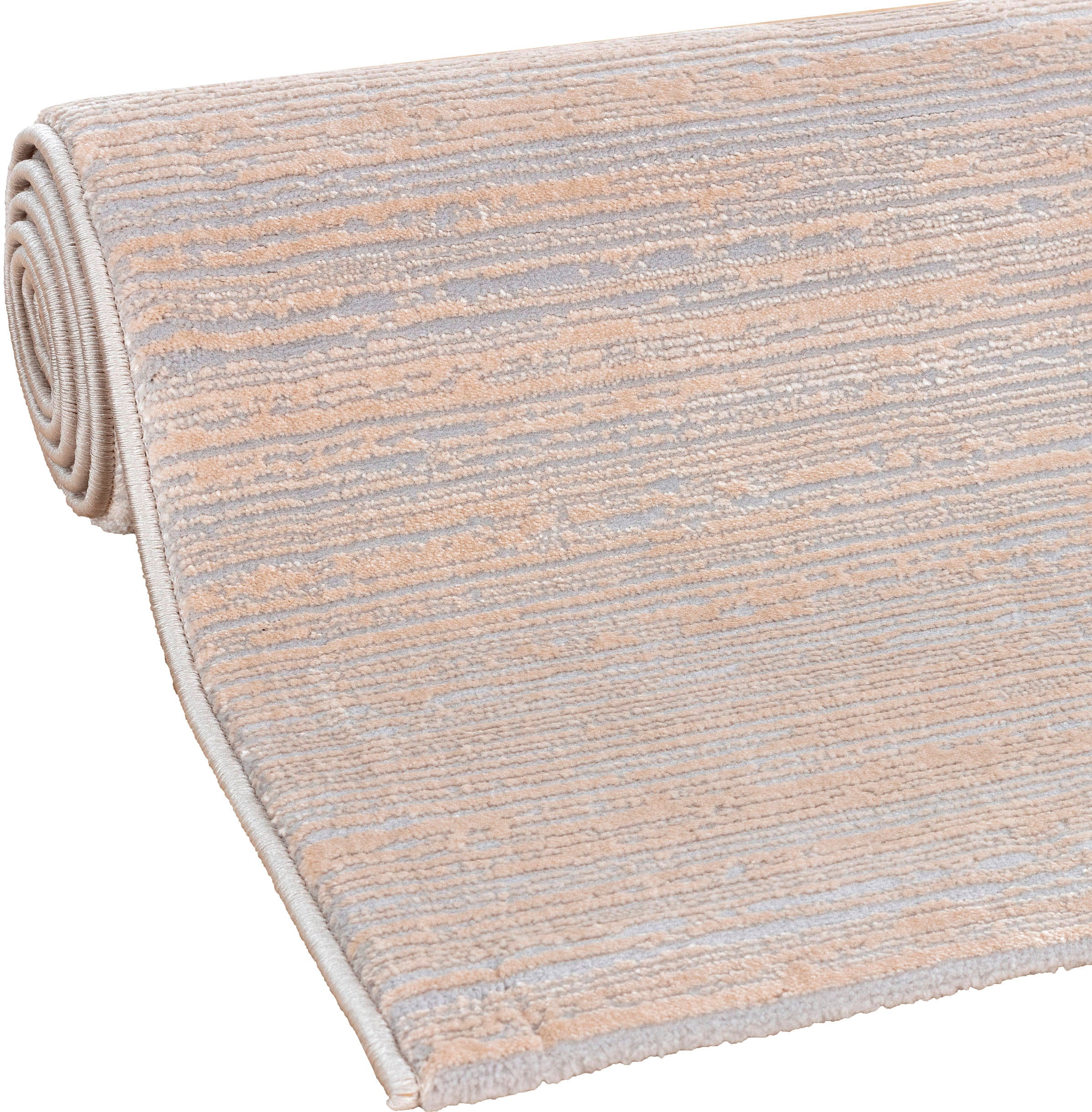 Kurzflorteppich Glanz, mit rechteckig, Teppich dezentem Sehrazat »Lima«, bestellen BAUR hochwertige | Verarbeitung