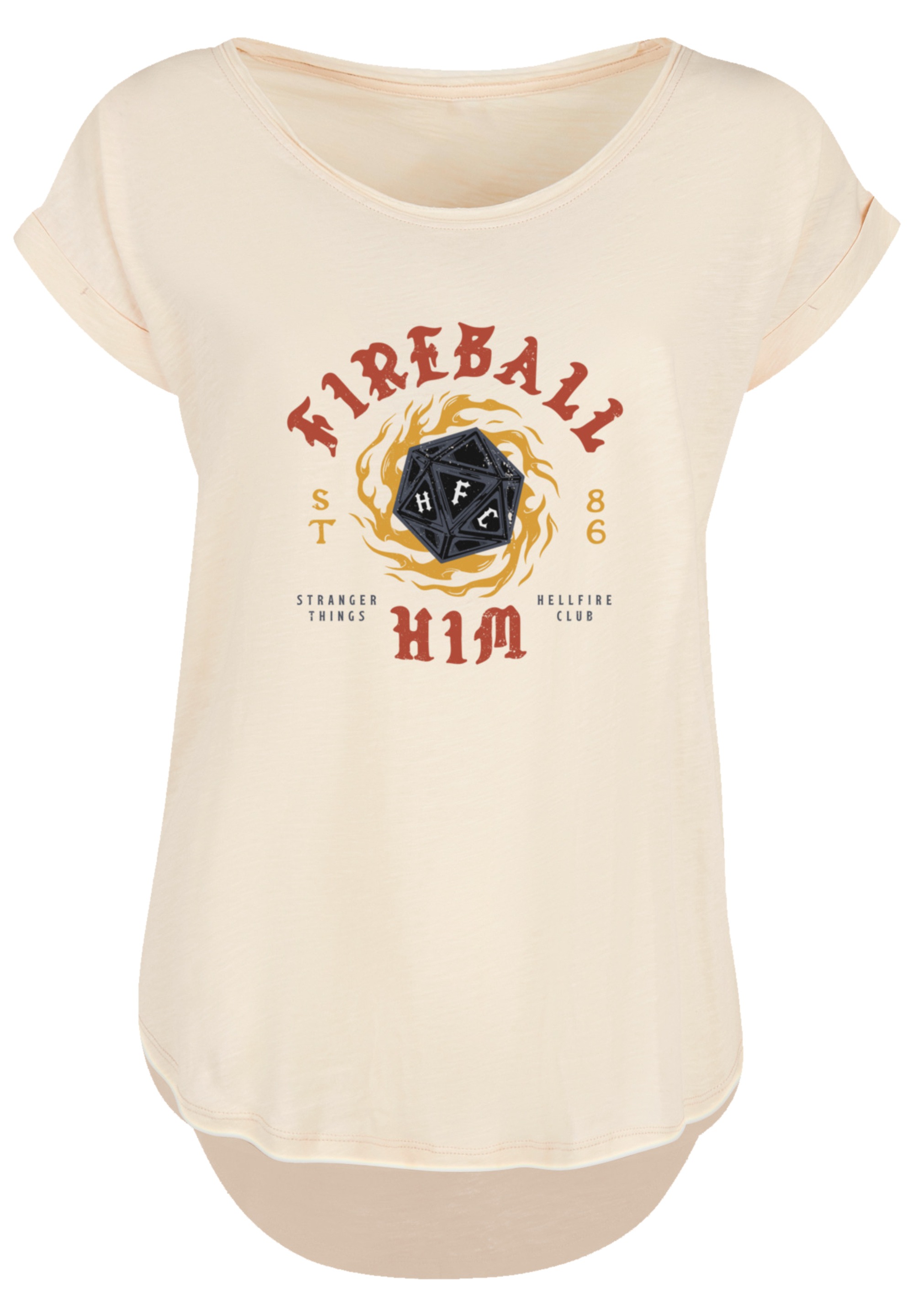 F4NT4STIC T-Shirt »Stranger Things Fireball Dice 86 Netflix TV Series«, Premium Qualität