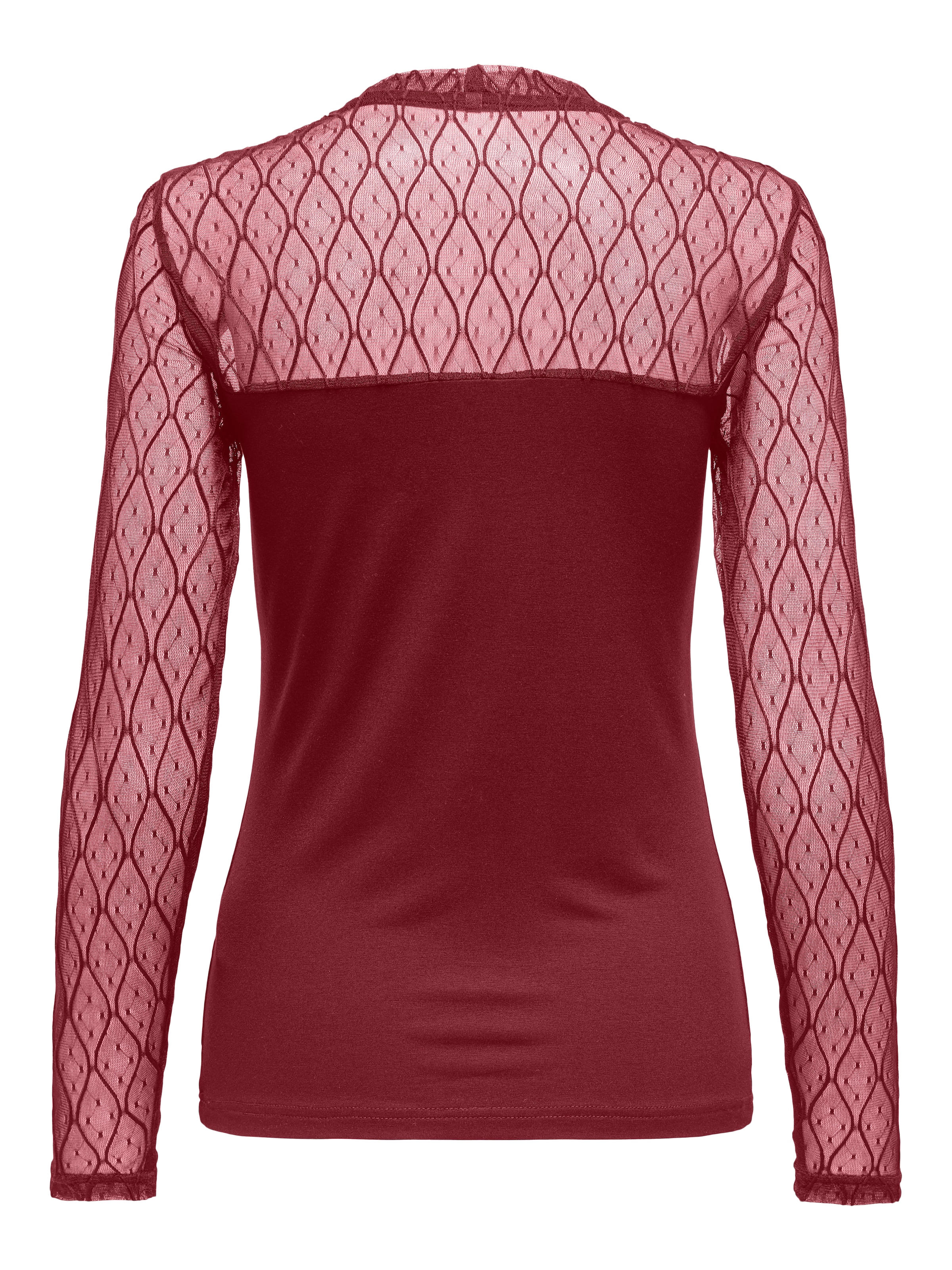 ONLY Spitzenshirt »ONLSALINA L/S LACE MIX TOP JRS«