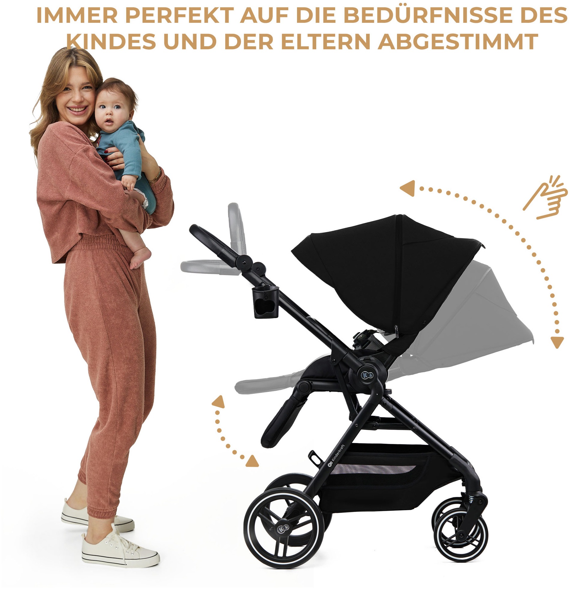 Kinderkraft Kombi-Kinderwagen »YOXI 2IN1« 22 kg