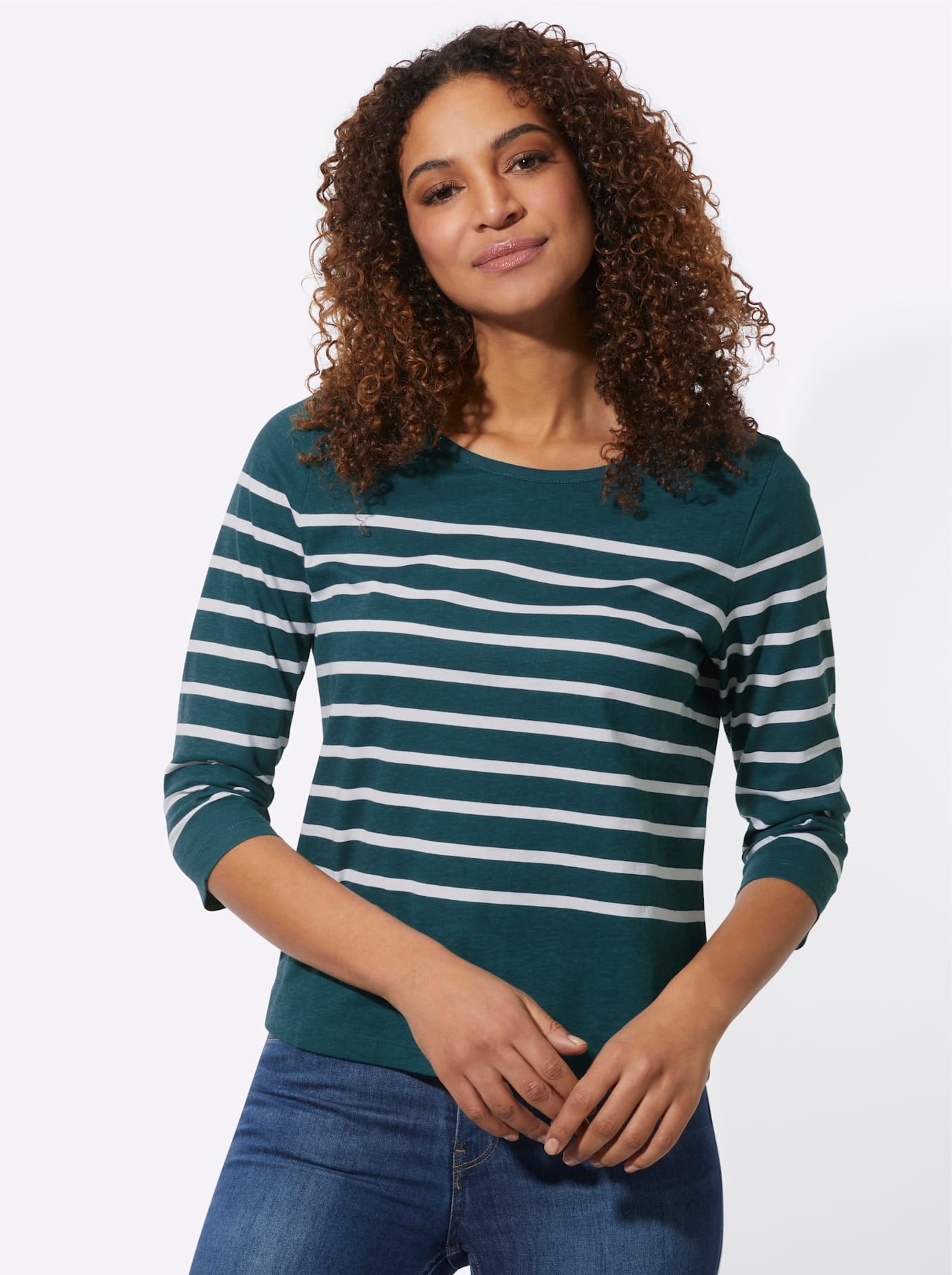 Casual Looks 3/4-Arm-Shirt »Ringelshirt«, (1 tlg.)