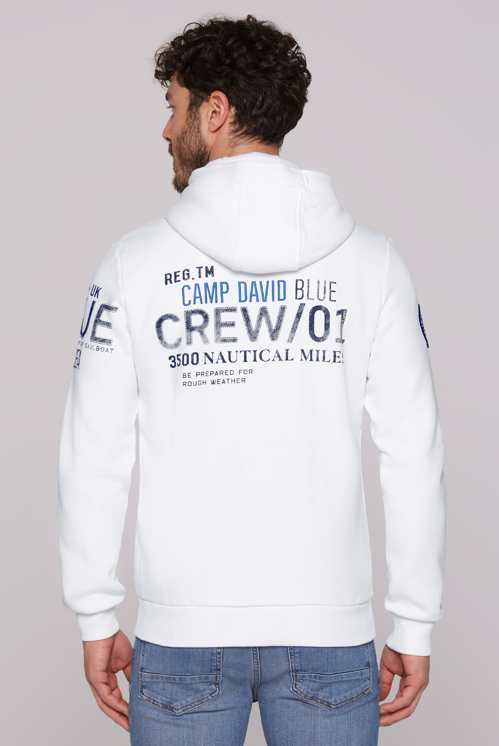 CAMP DAVID Kapuzensweatjacke, mit weicher Innenseite