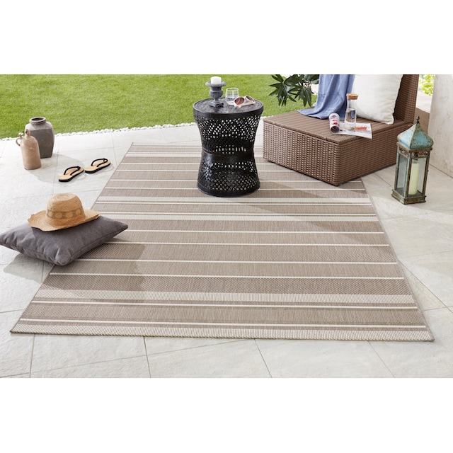 NORTHRUGS Teppich »Strap«, rechteckig, In- & Outdoor, Teppich, Streifen,  Balkon, Terrasse, Garten, Wohnzimmer | BAUR