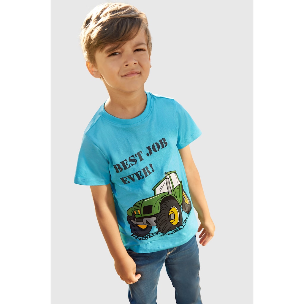 KIDSWORLD T-Shirt »BEST JOB EVER!«, (Packung, 2er-Pack)