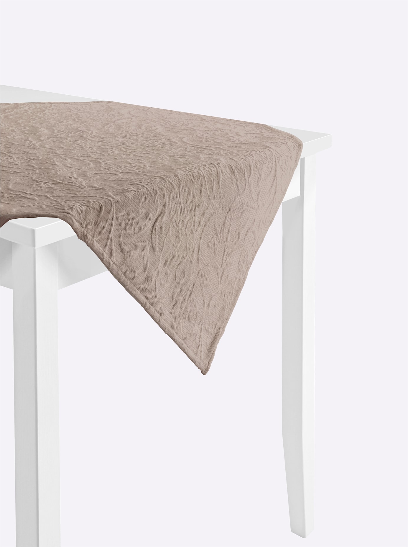 Tischdecke, B:155cm L:220cm, beige, Tischdecken