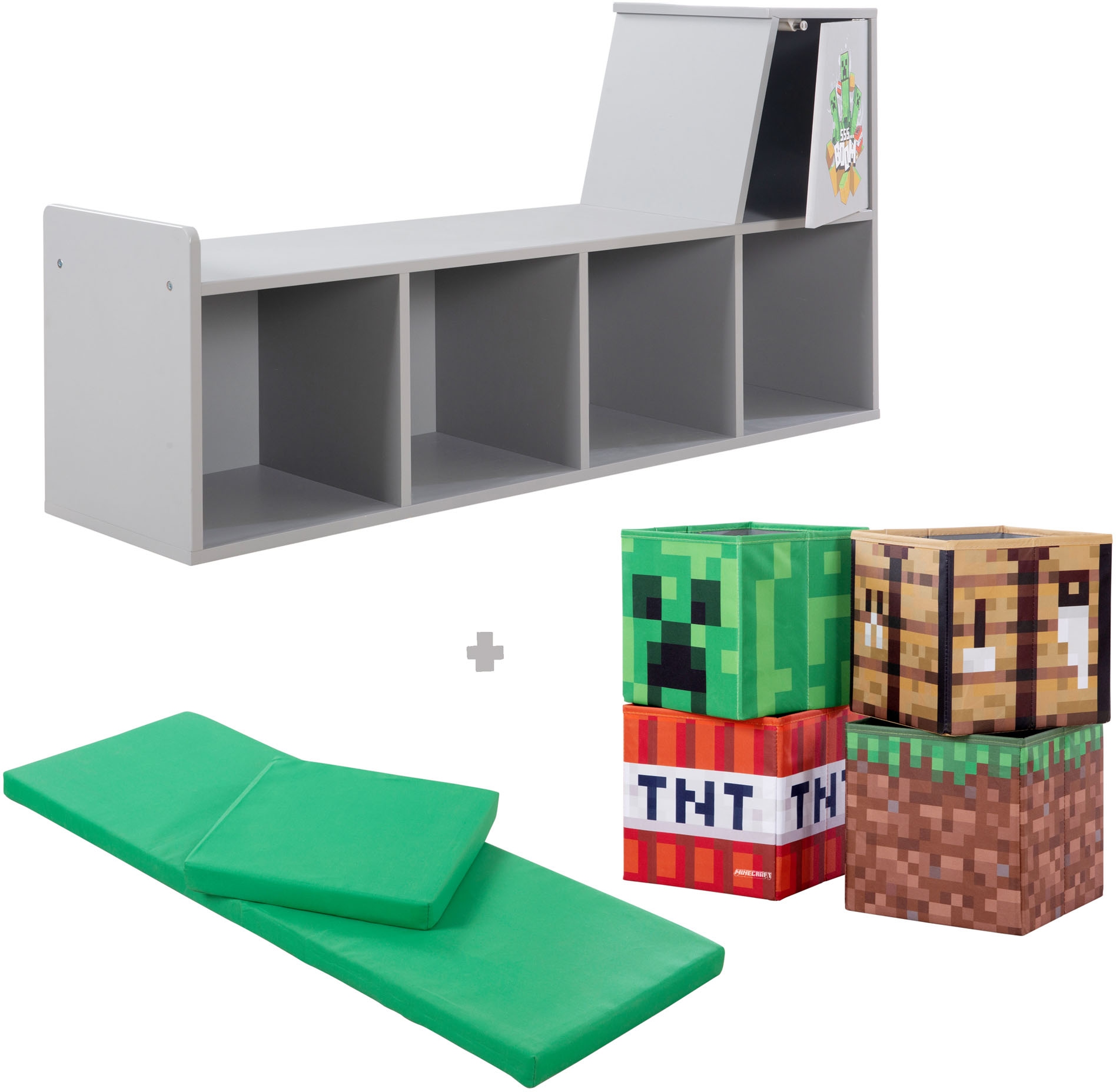 Phoenix Sitzbank "Minecraft Lesebank" 6 Stk. tlg.
