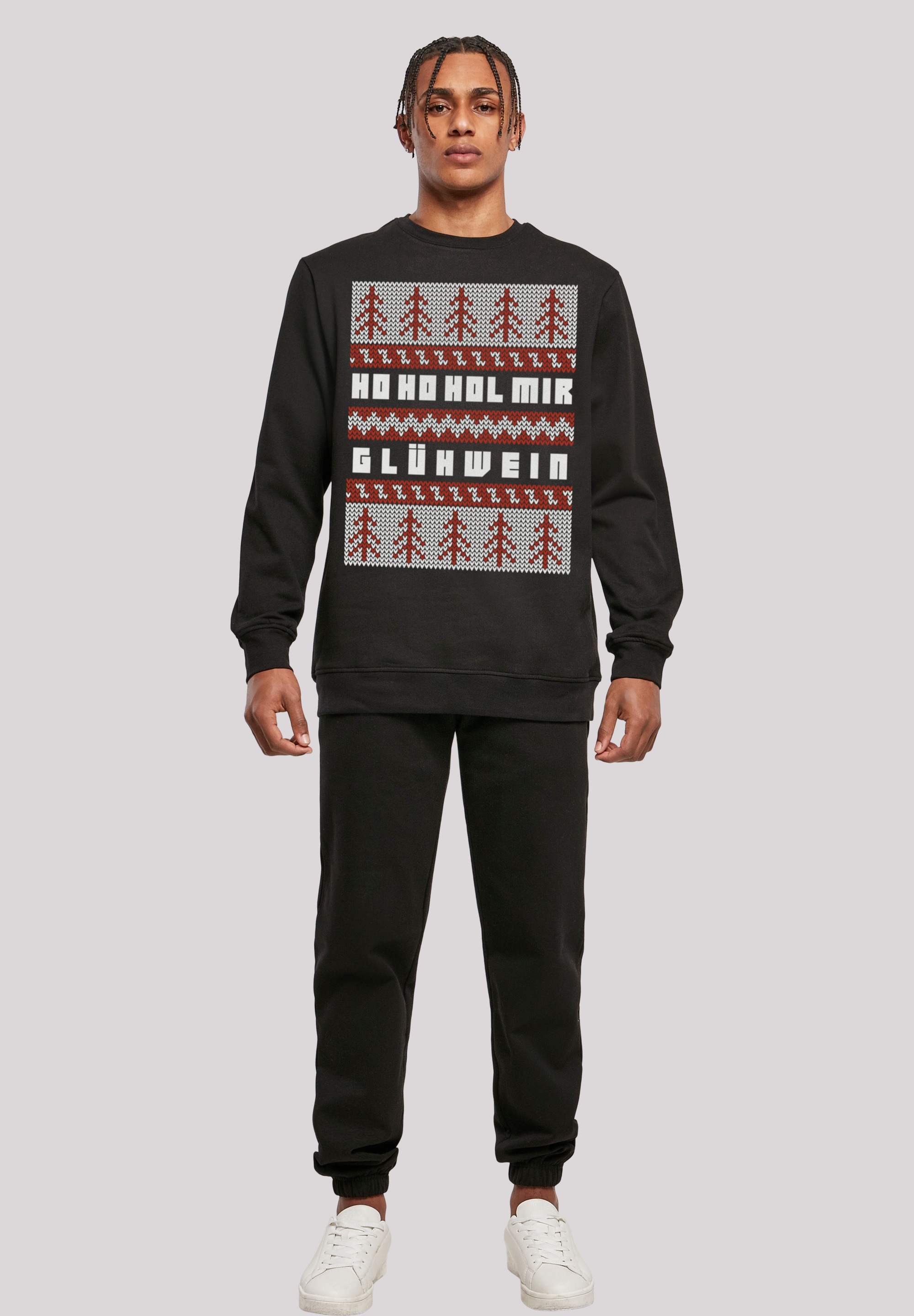 F4NT4STIC Kapuzenpullover »Ho Ho Hol mir Glühwein Weihnachten«, Print