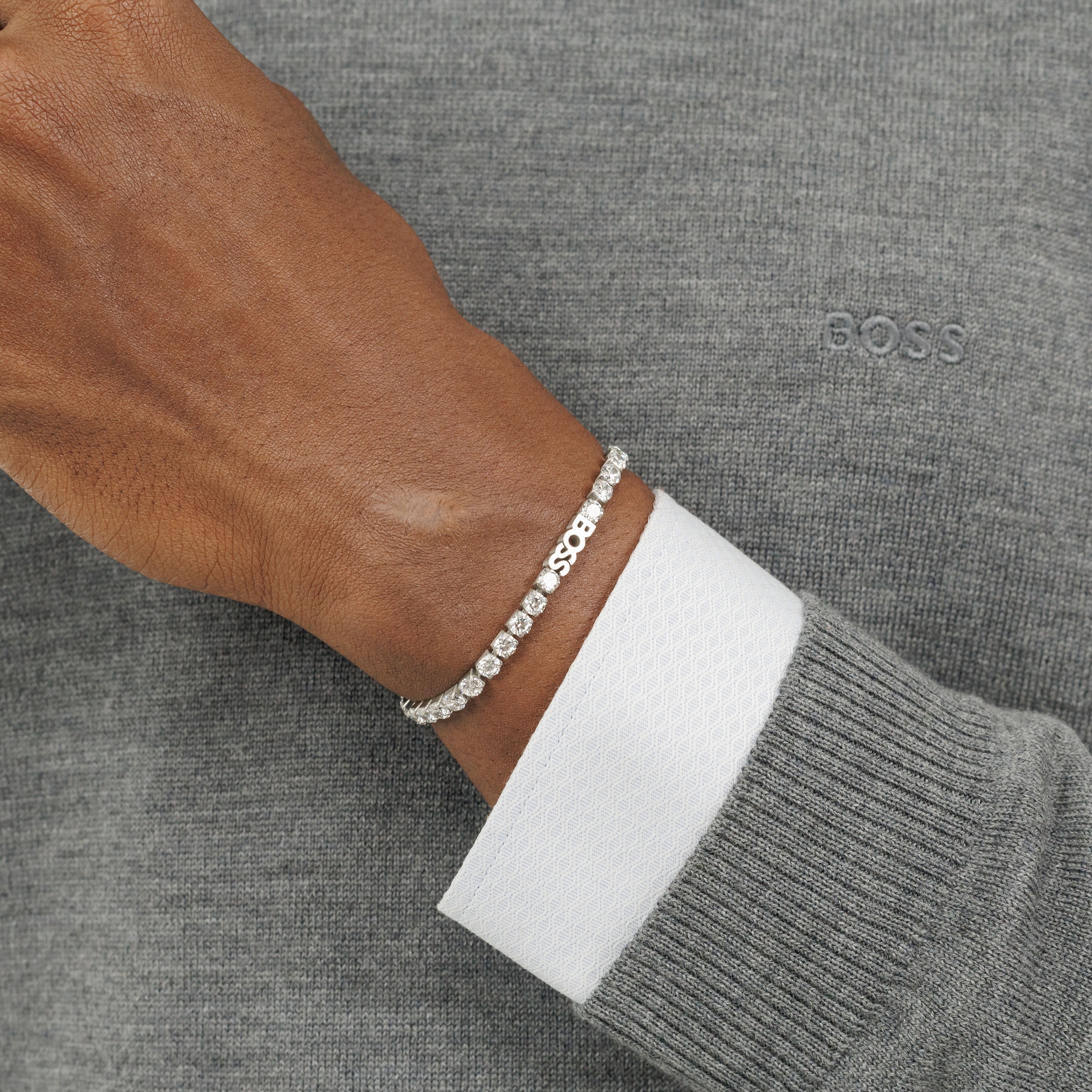 BOSS Tennisarmband »KASSY GLOW, 1580707, 1580708«, mit Zirkonia (synth.)