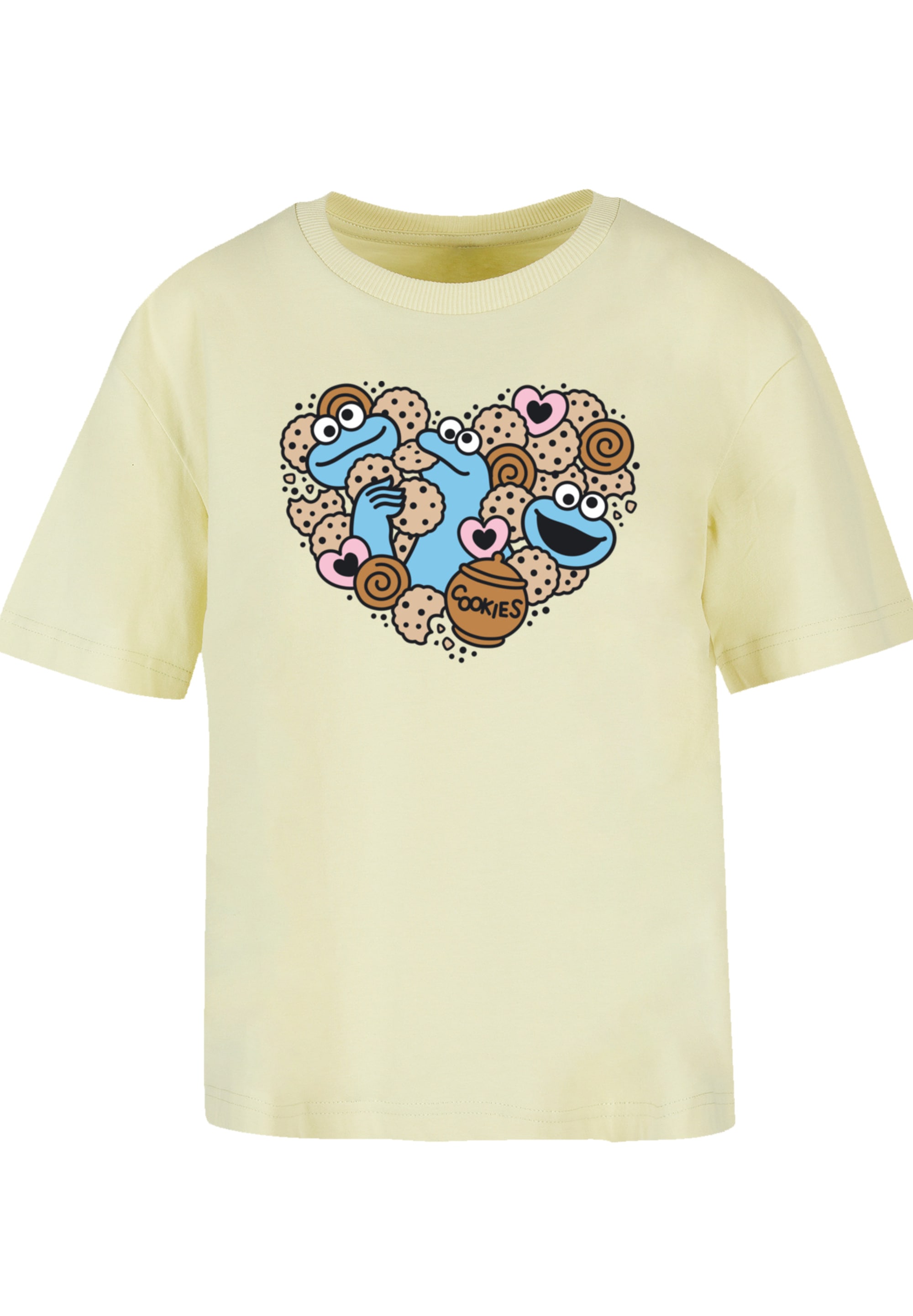 F4NT4STIC T-Shirt "Sesamstraße Cookies from the heart", Premium Qualität günstig online kaufen