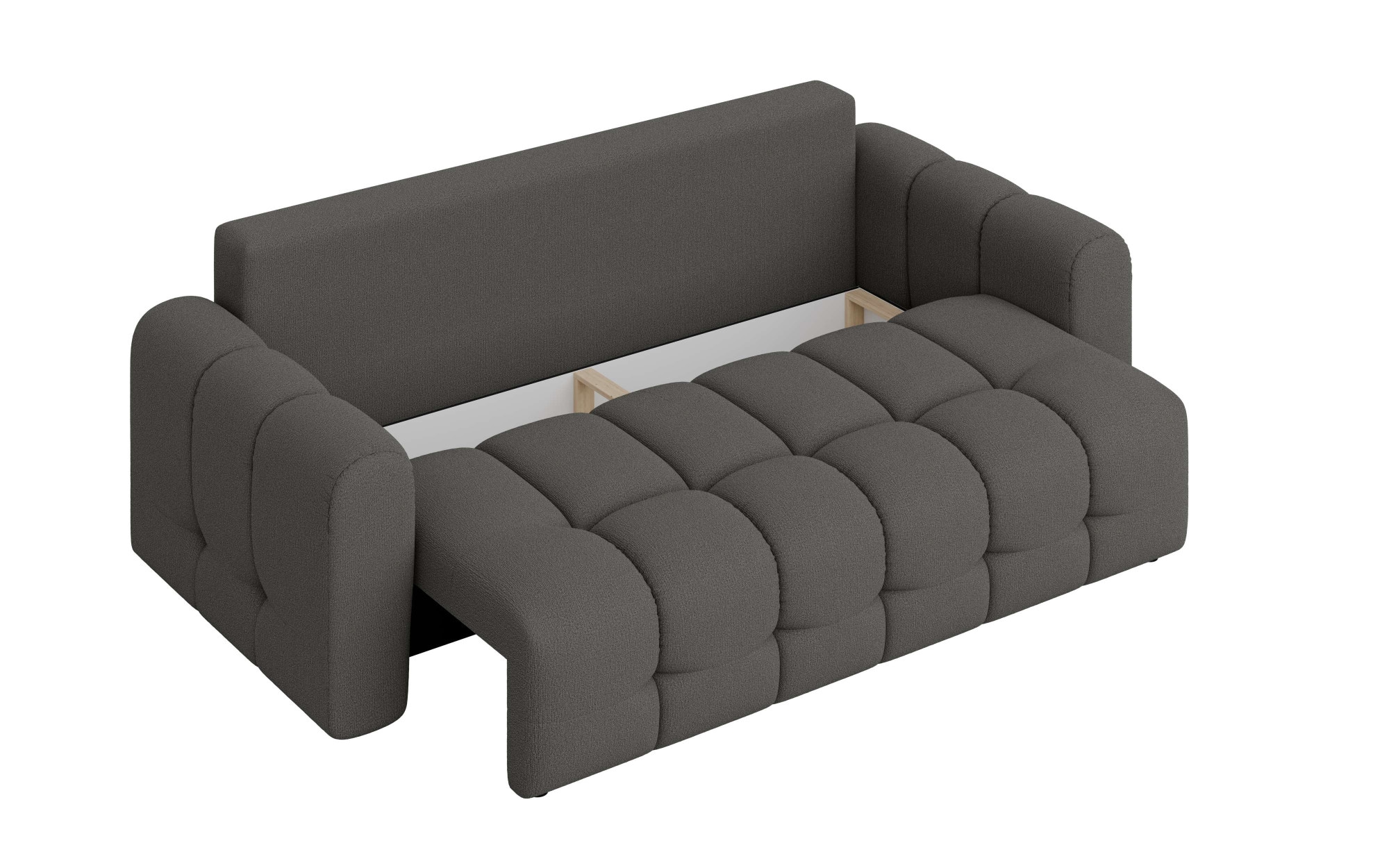INOSIGN 3-Sitzer »Manilla, wahlweise mit Bettfunktion, B/T/H 265/117/91 cm«, mit Wellenunterfederung, in verschiedenen Materialien und Farben