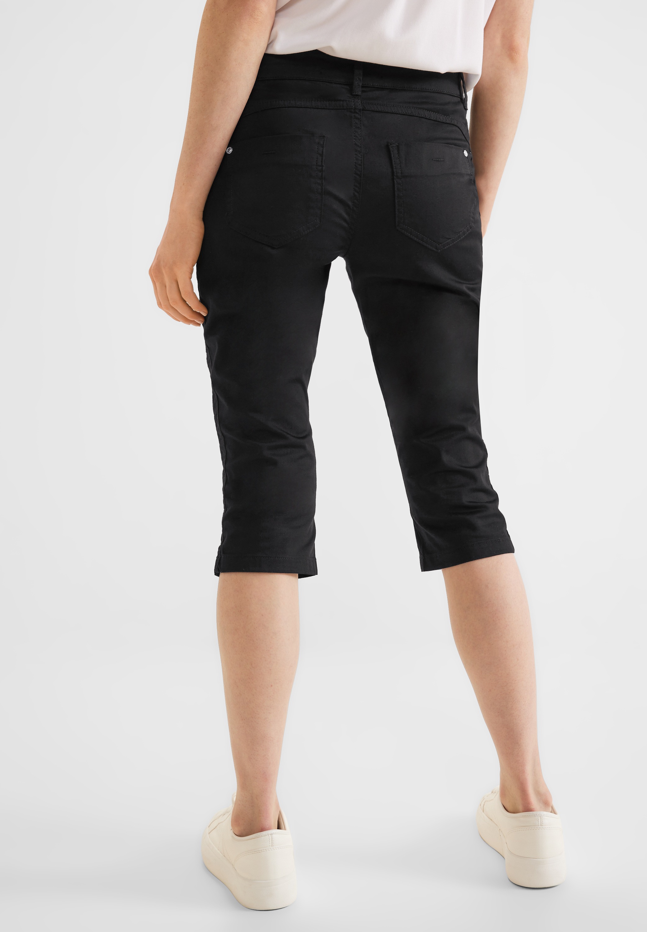 STREET ONE Caprihose, aus Baumwolle mit Stretchanteil