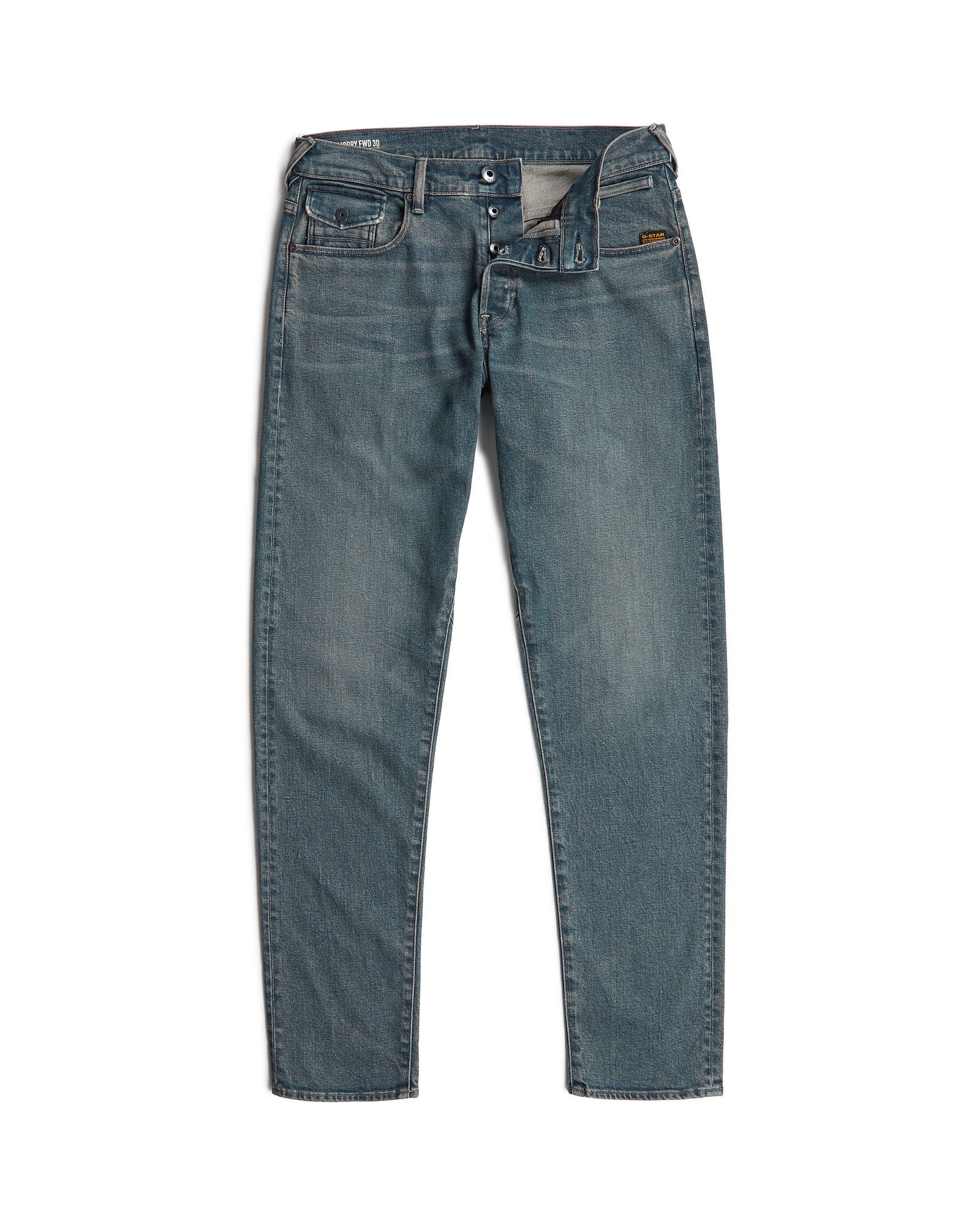G-star pour homme. D26141-D775-H139 Jeans Morry FWD Regular Tapered blue (28/32), Bleu, Casuel, Denim, Durable, Coton Recyclé 2