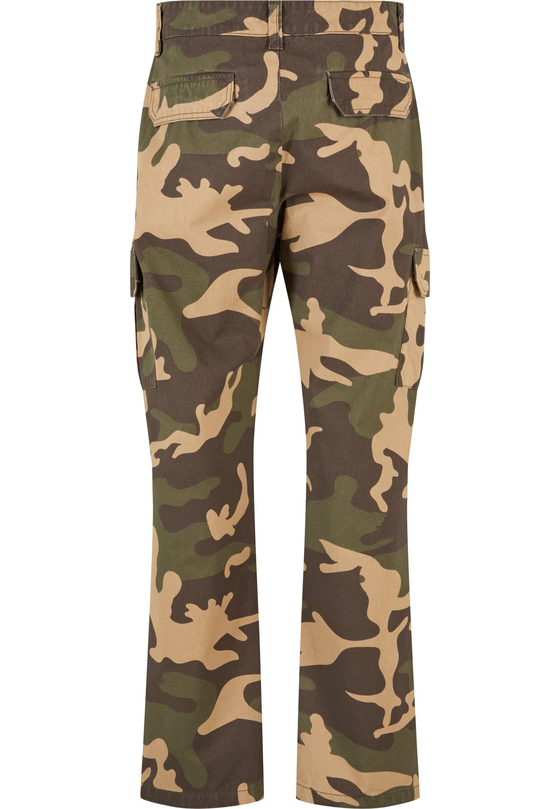 URBAN CLASSICS Cargohose »Urban Classics Herren Straight Leg Camo Cargo Pants«, (1 tlg.)