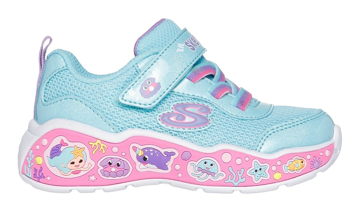 Skechers Play Scene-Fun Squad Baby Walking Shoe Turquoise Multi 26 3